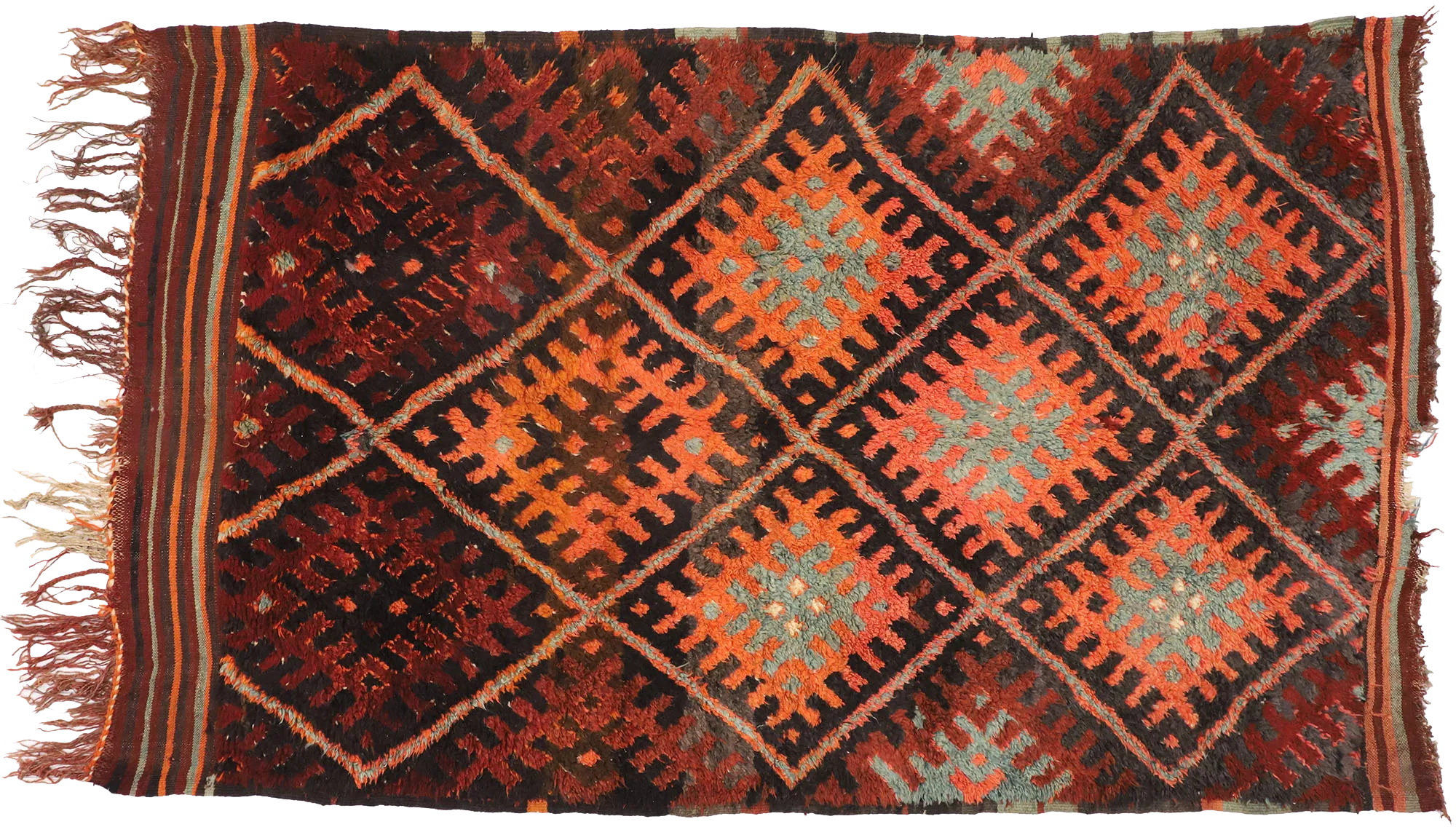 6'6" x 10'8" Vintage Moroccan Rug