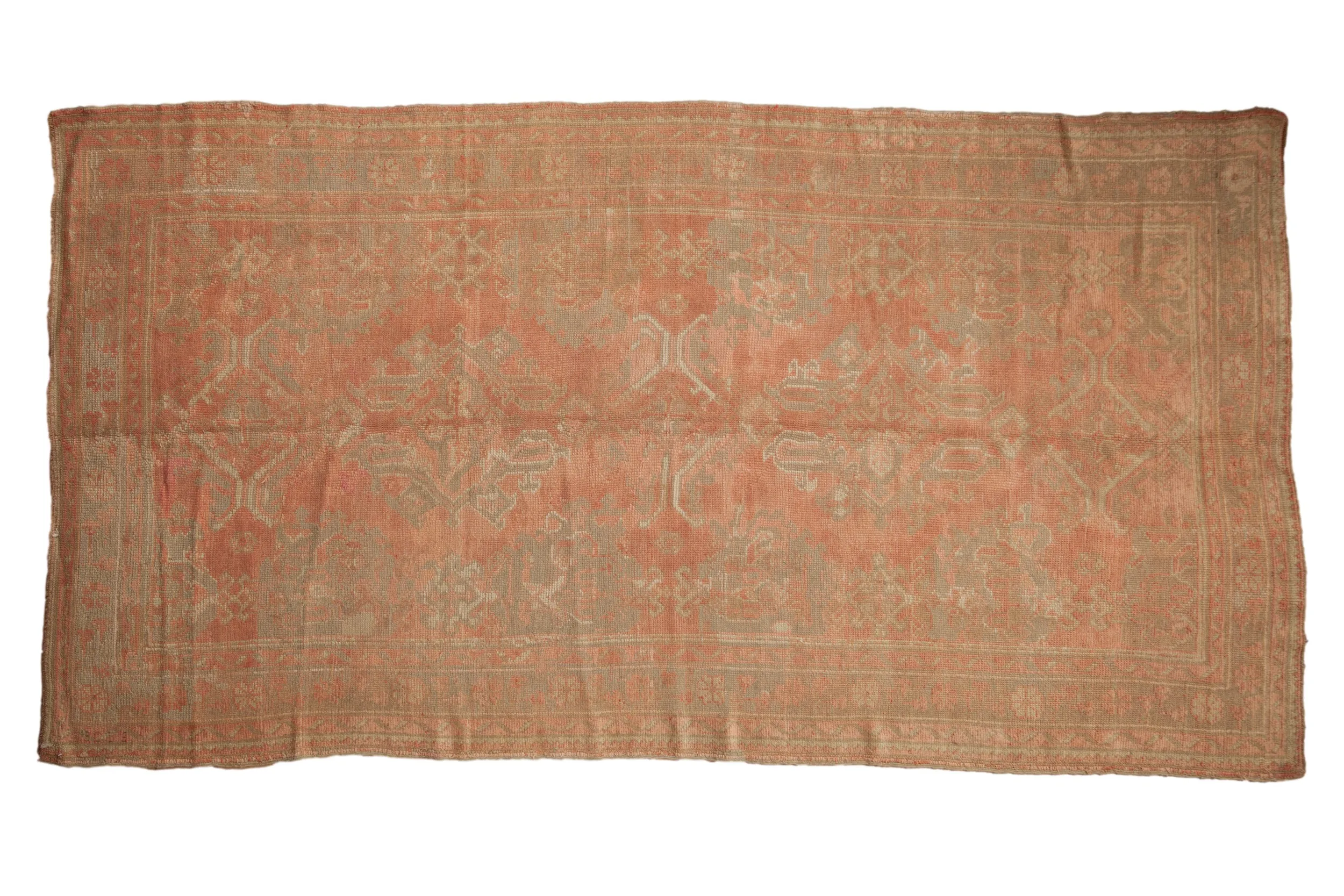 6x11 Vintage Distressed Oushak Carpet