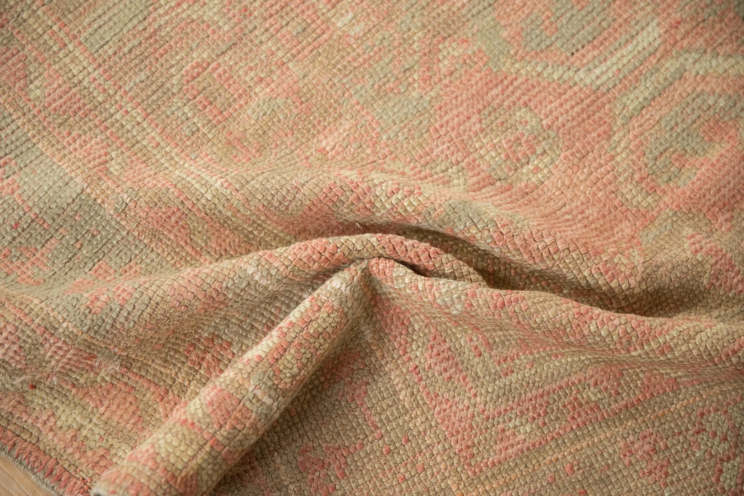 6x11 Vintage Distressed Oushak Carpet
