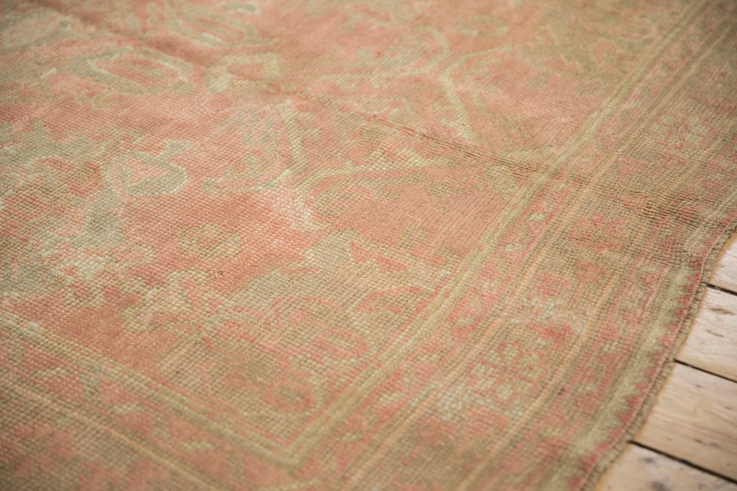 6x11 Vintage Distressed Oushak Carpet