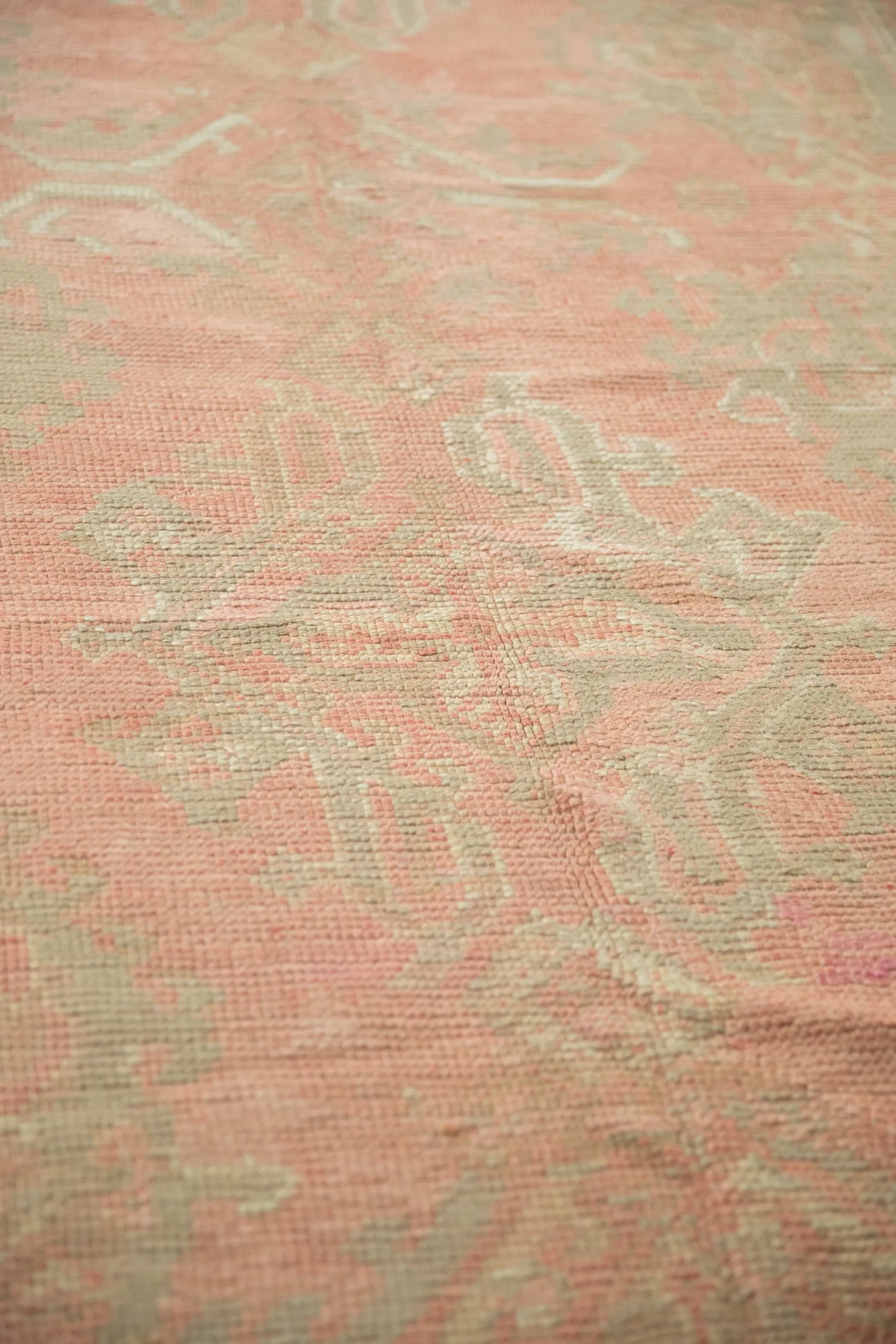 6x11 Vintage Distressed Oushak Carpet
