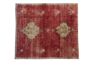 6x7 Vintage Fragment Kars Square Carpet