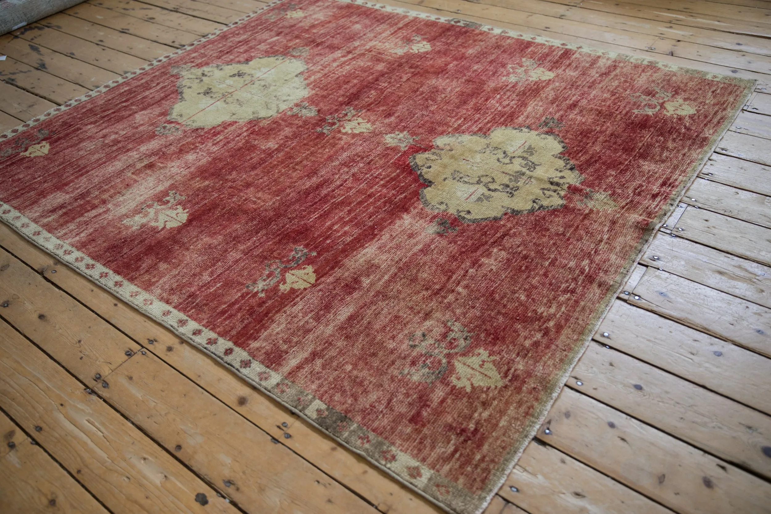 6x7 Vintage Fragment Kars Square Carpet