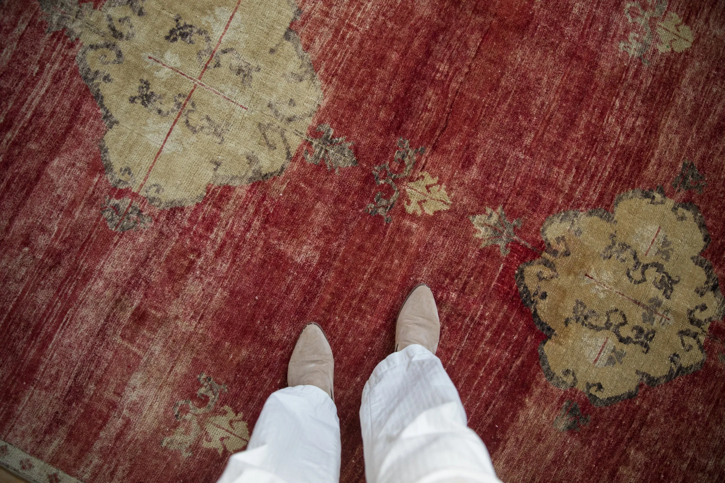 6x7 Vintage Fragment Kars Square Carpet