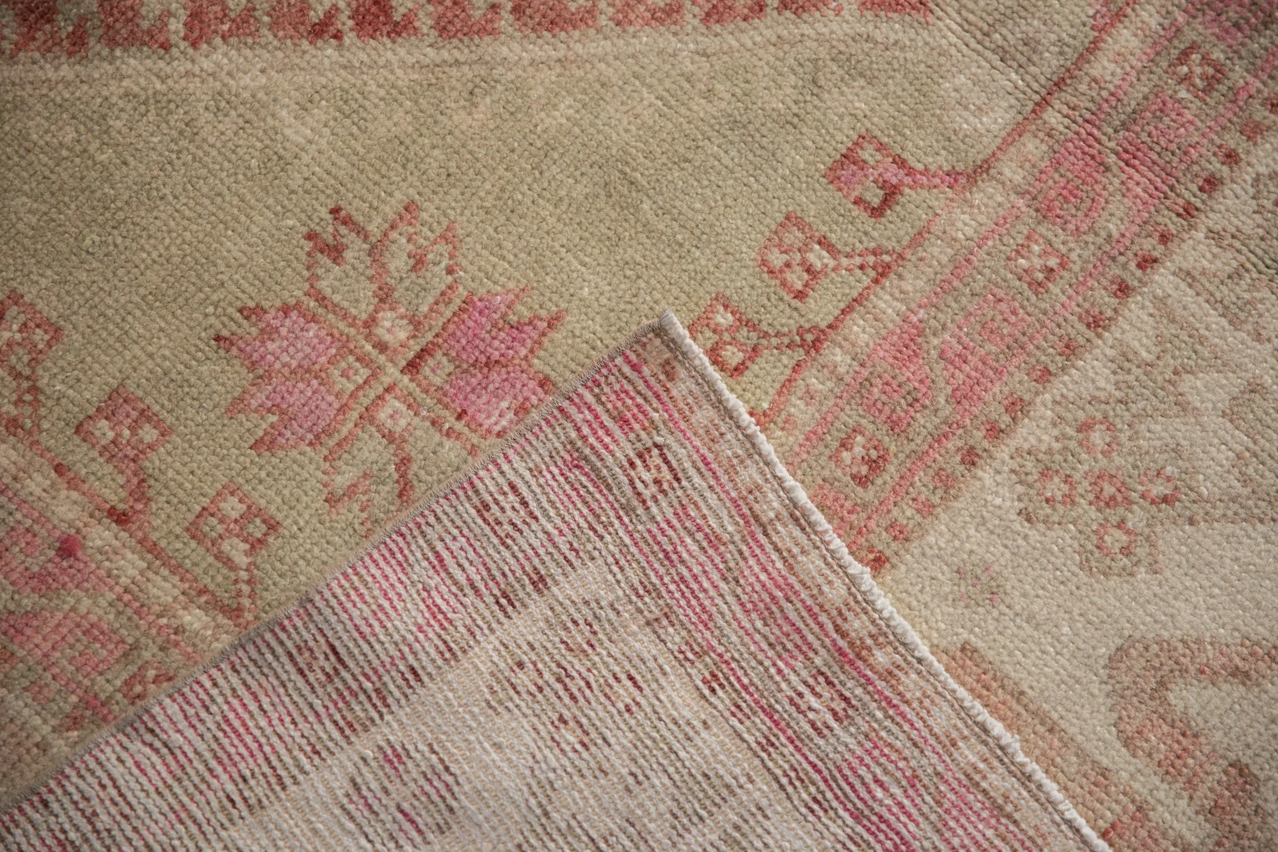 6x8.5 Vintage Distressed Oushak Carpet