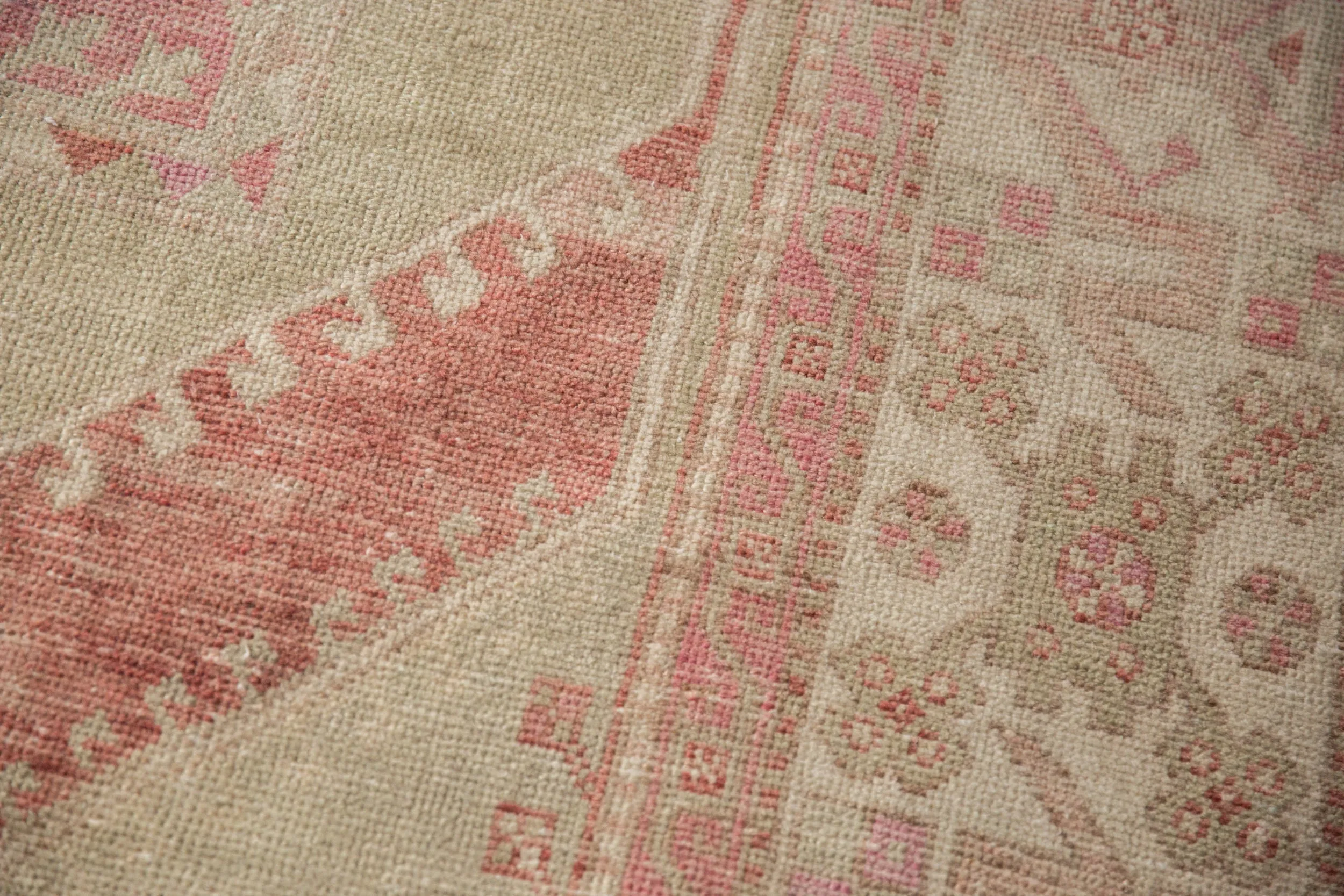 6x8.5 Vintage Distressed Oushak Carpet