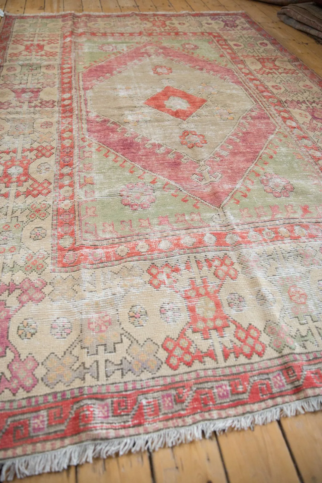 6x9 Vintage Distressed Oushak Carpet