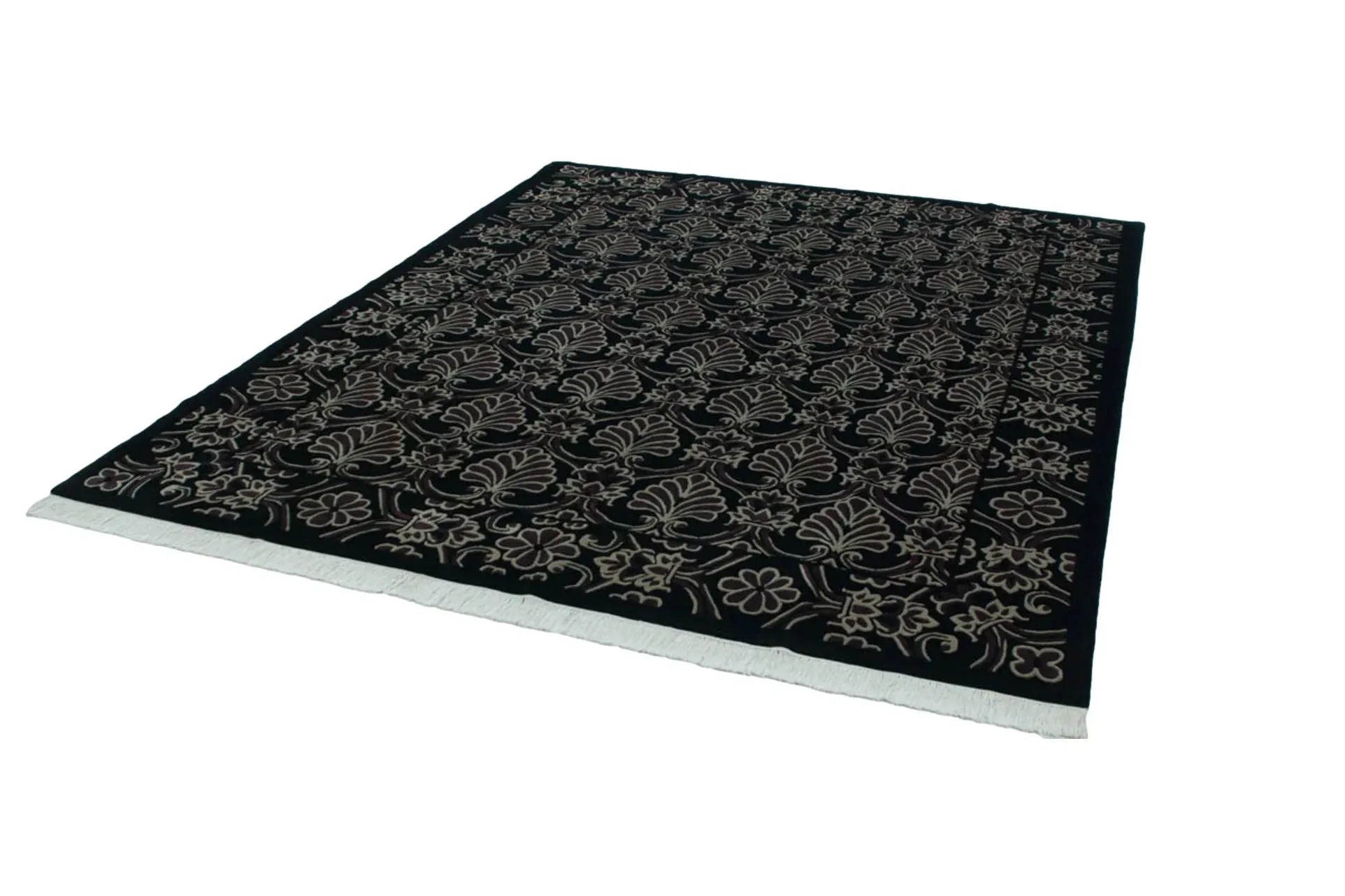 7.5x10 Vintage Indian Damask Design Carpet