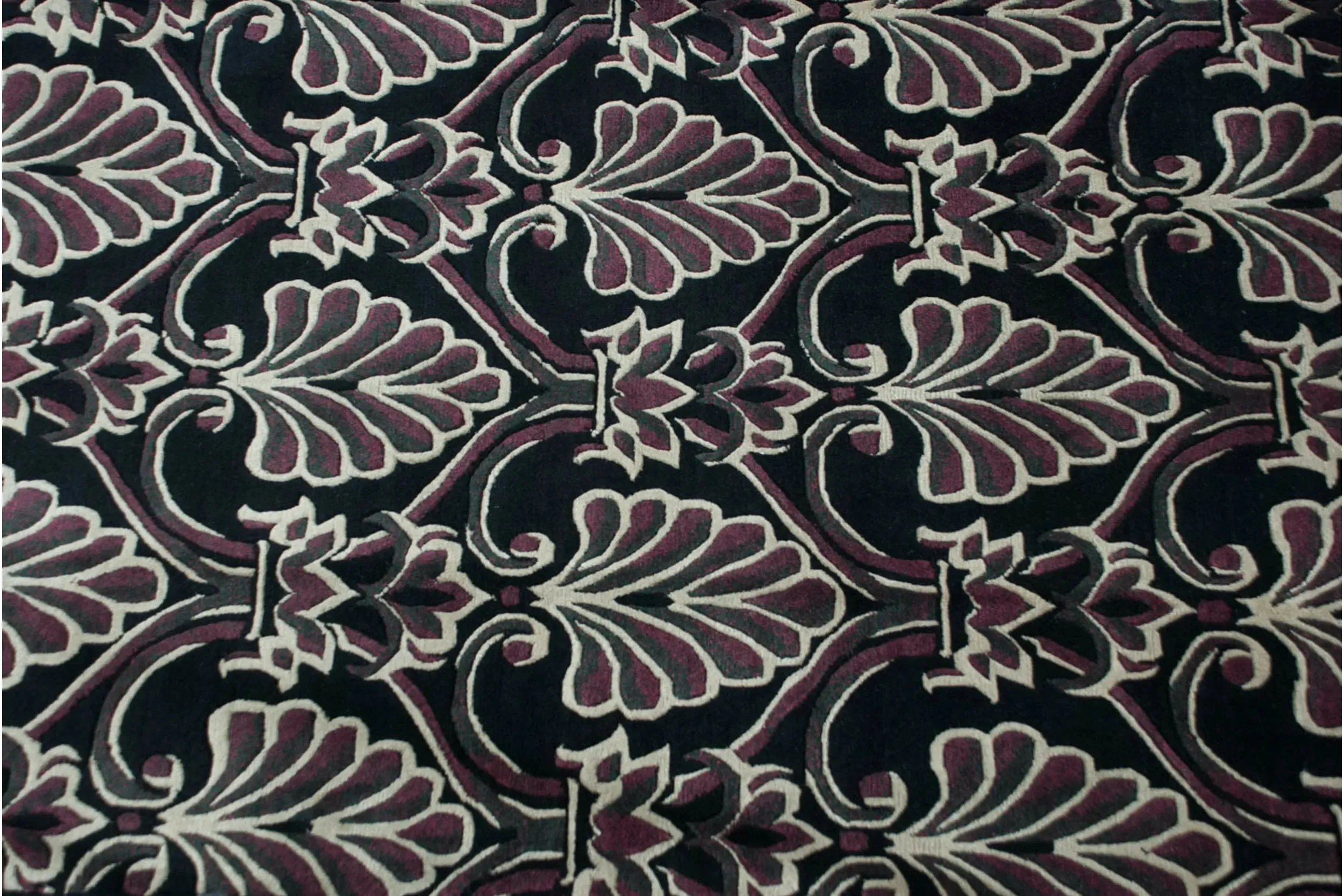 7.5x10 Vintage Indian Damask Design Carpet
