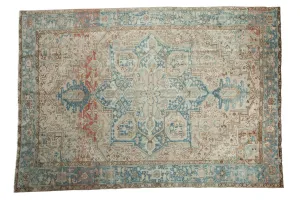 8.5x12.5 Vintage Distressed Mehrivan Carpet