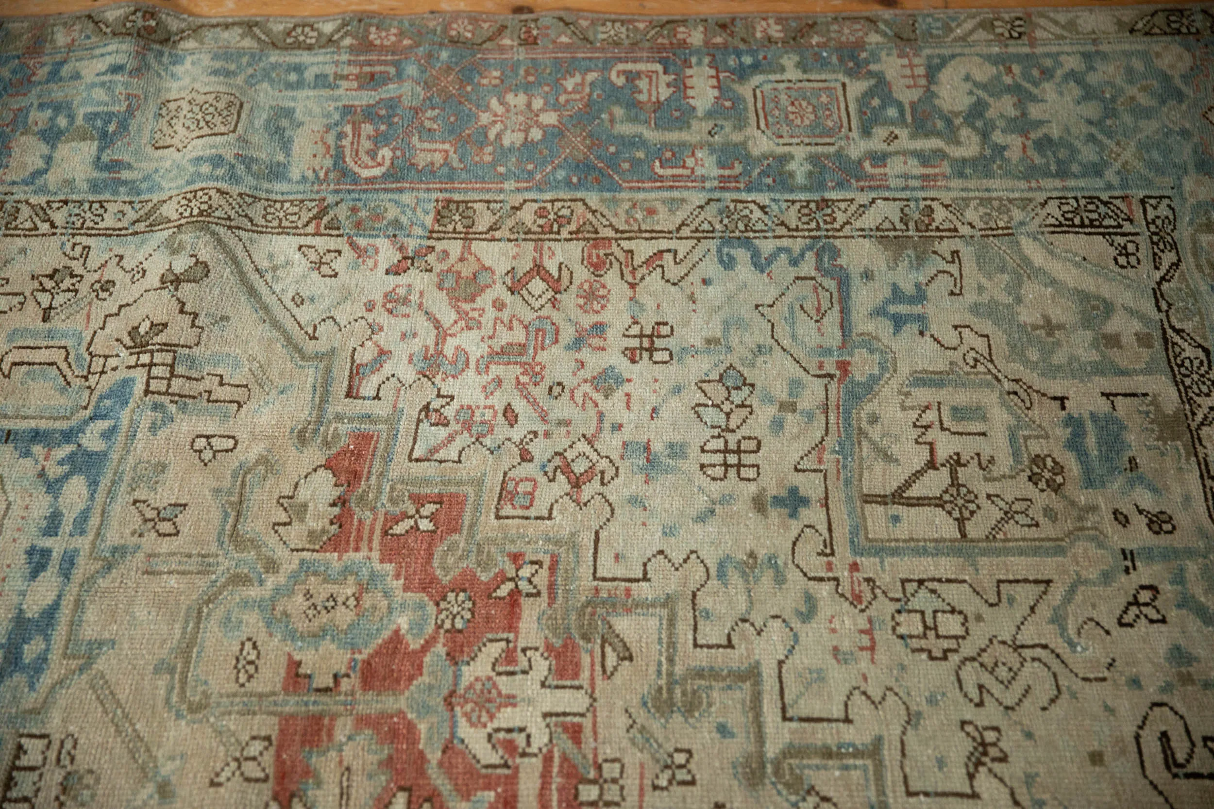 8.5x12.5 Vintage Distressed Mehrivan Carpet