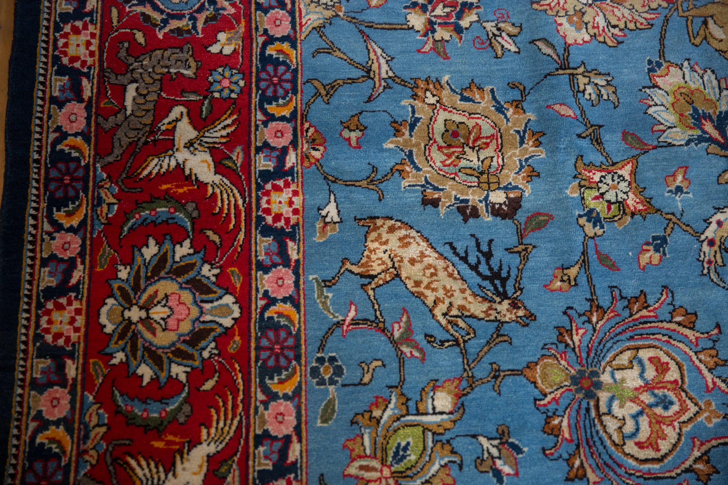8.5x13 Vintage Qom Carpet