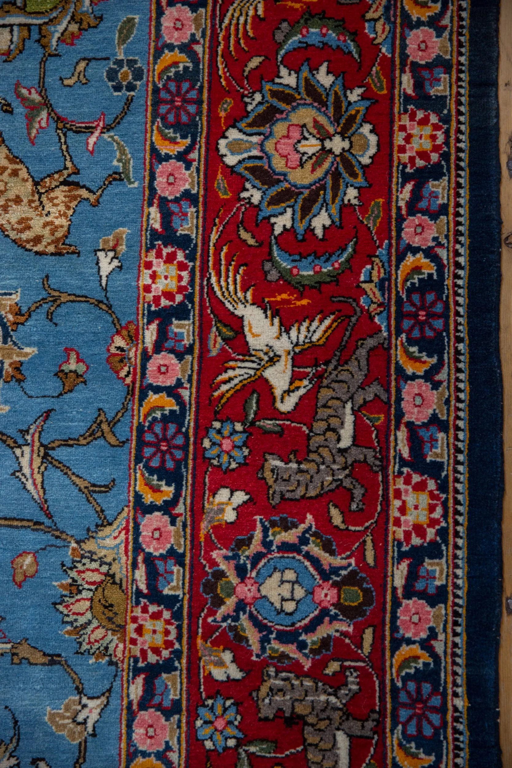 8.5x13 Vintage Qom Carpet