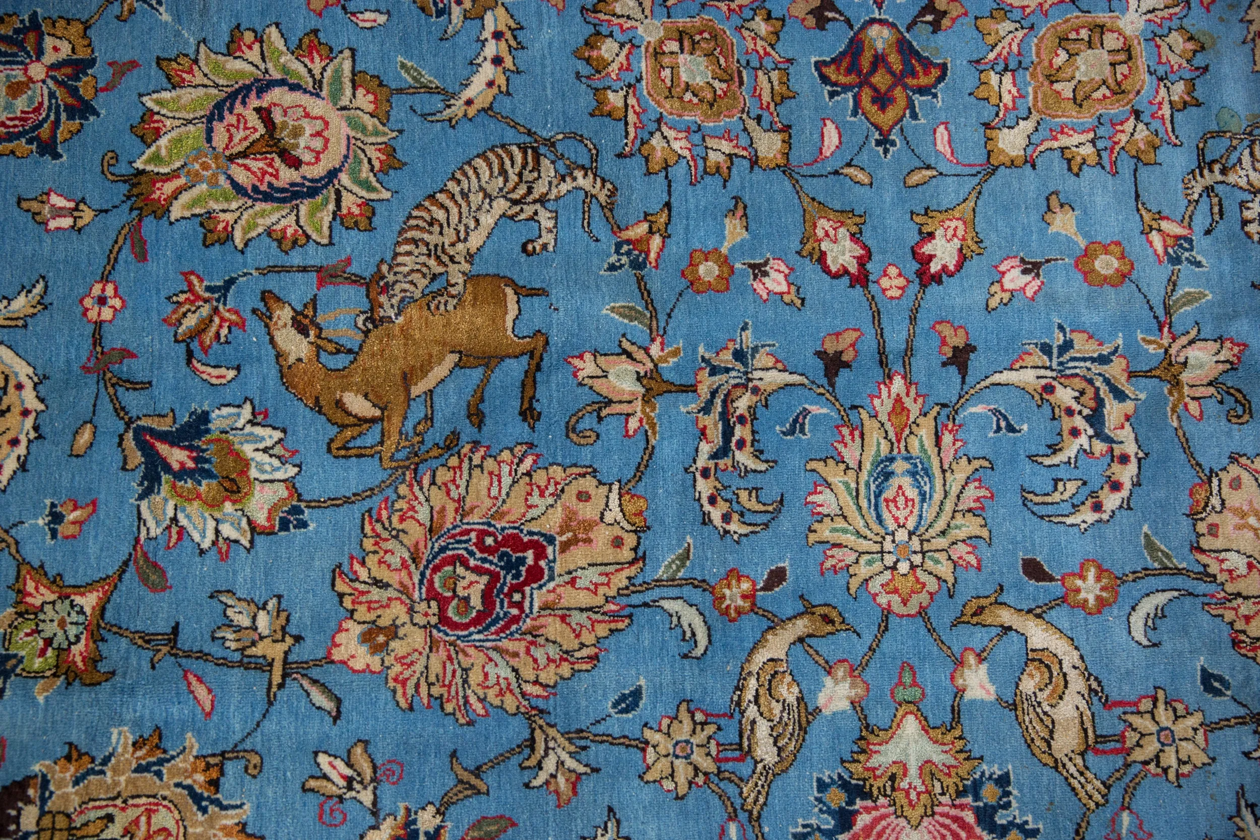 8.5x13 Vintage Qom Carpet