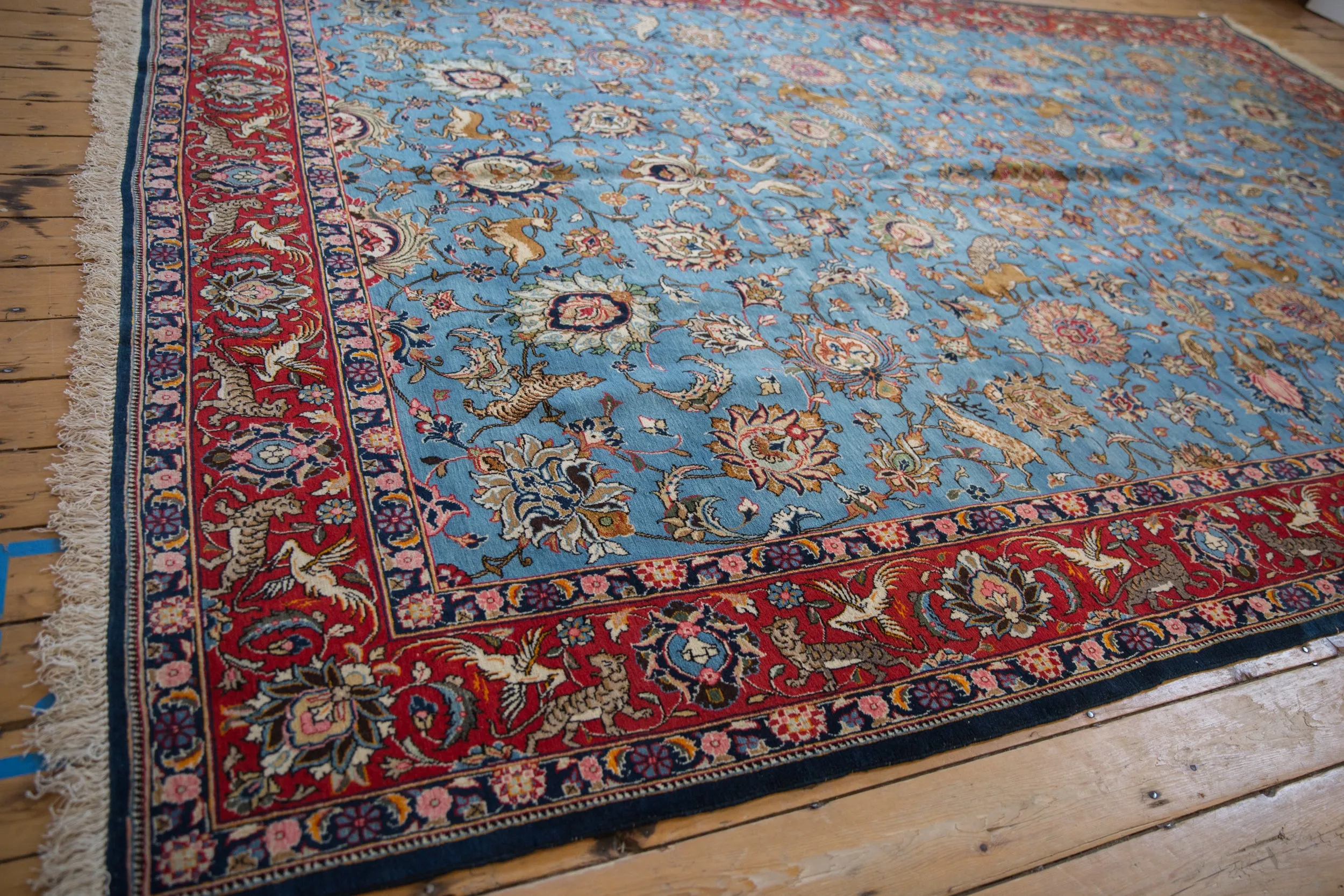 8.5x13 Vintage Qom Carpet