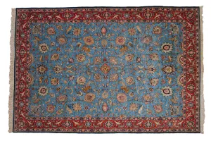 8.5x13 Vintage Qom Carpet