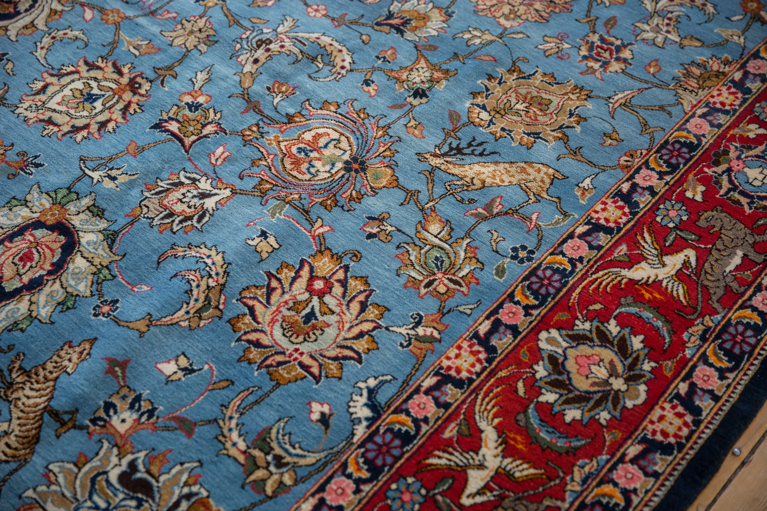 8.5x13 Vintage Qom Carpet