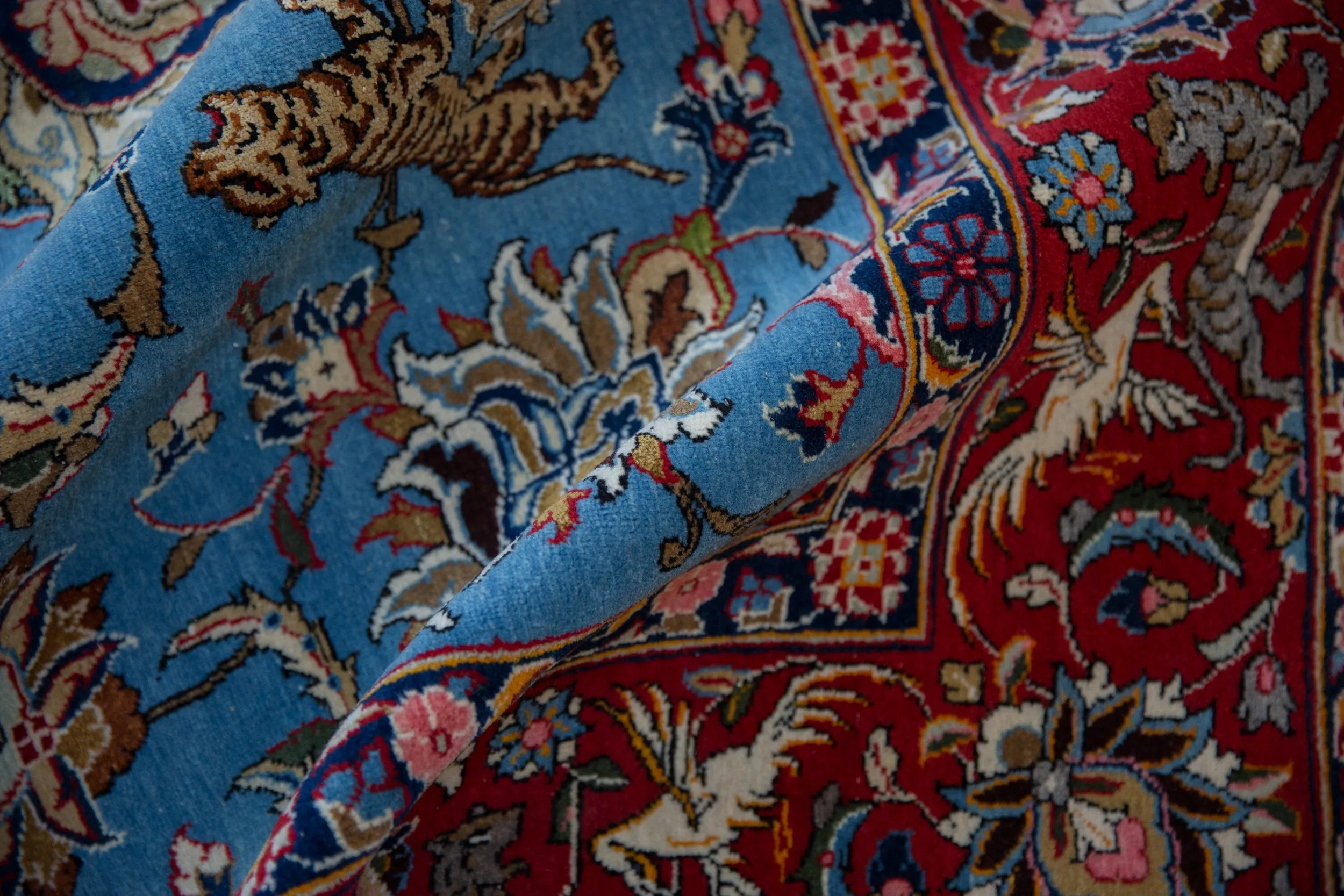 8.5x13 Vintage Qom Carpet