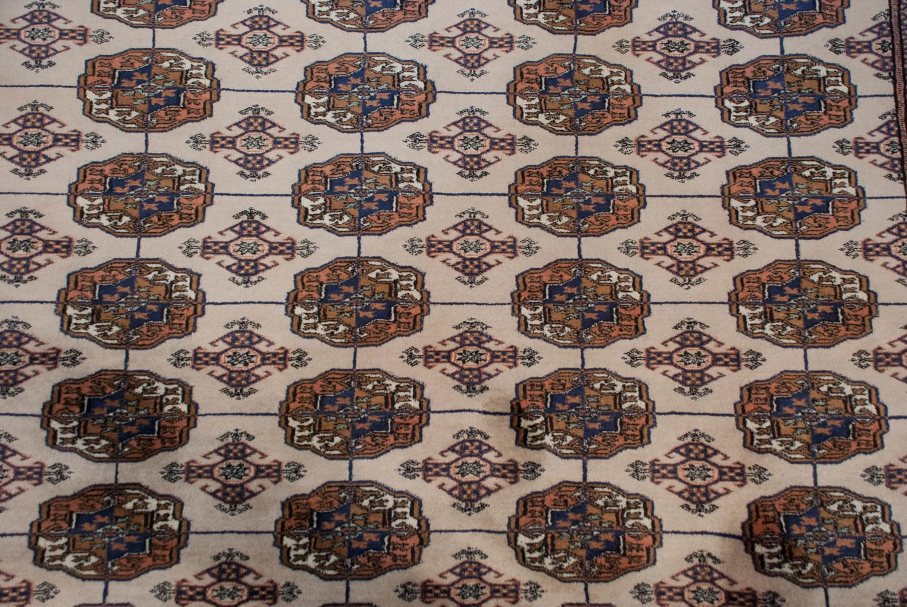 8x10 Vintage Fine Bokhara Carpet