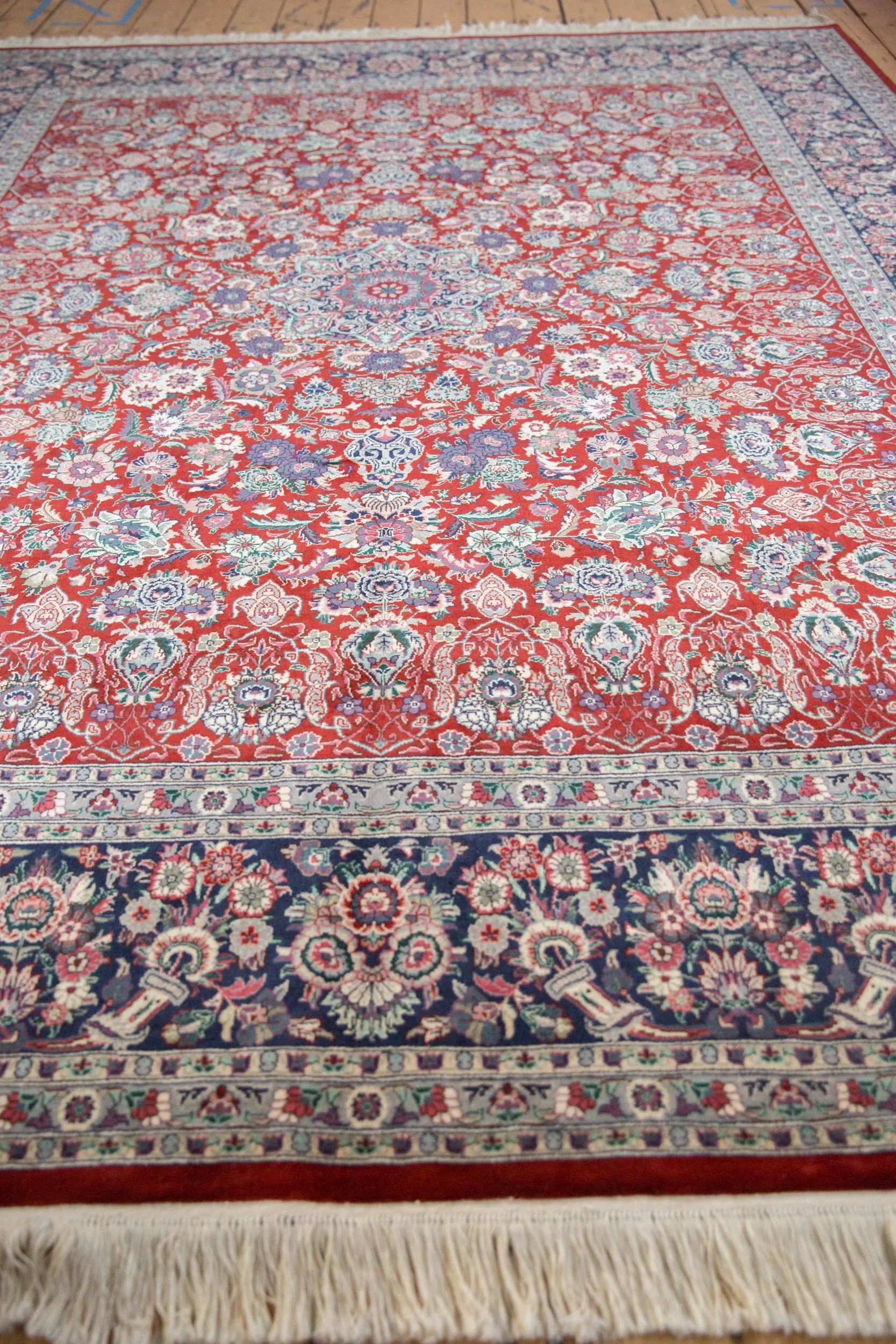 8x10 Vintage Pakistani Kashan Design Carpet