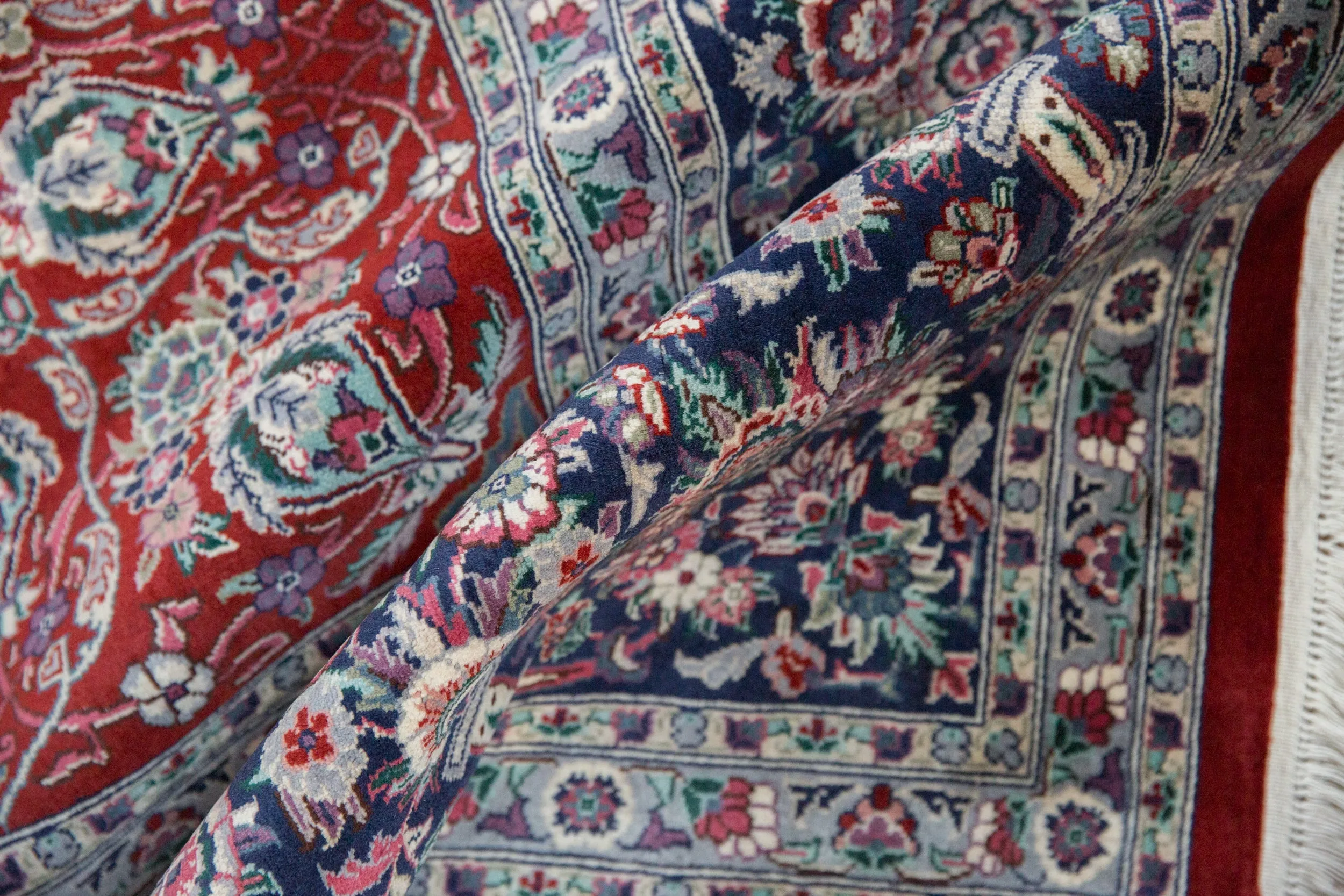 8x10 Vintage Pakistani Kashan Design Carpet