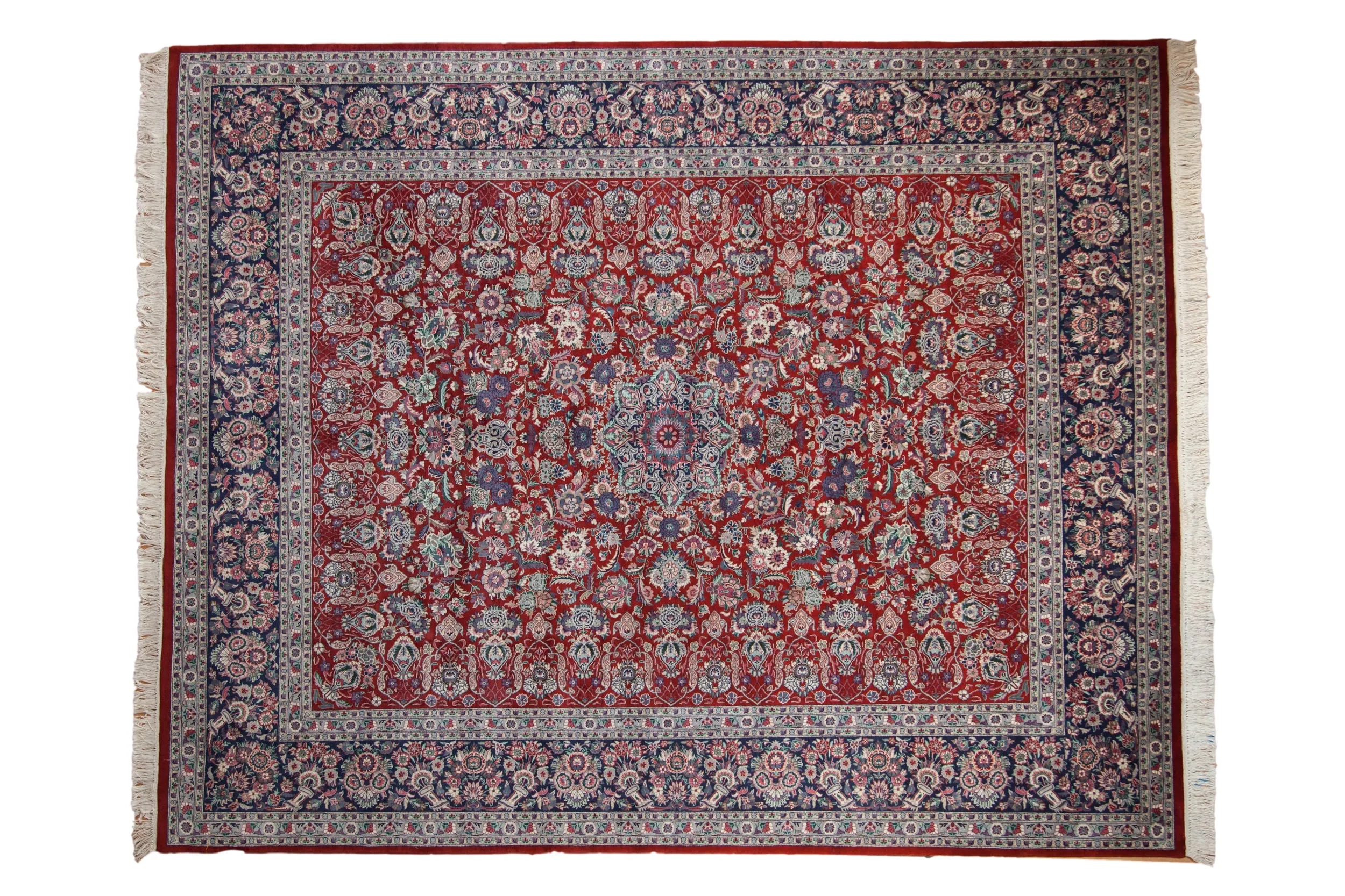 8x10 Vintage Pakistani Kashan Design Carpet