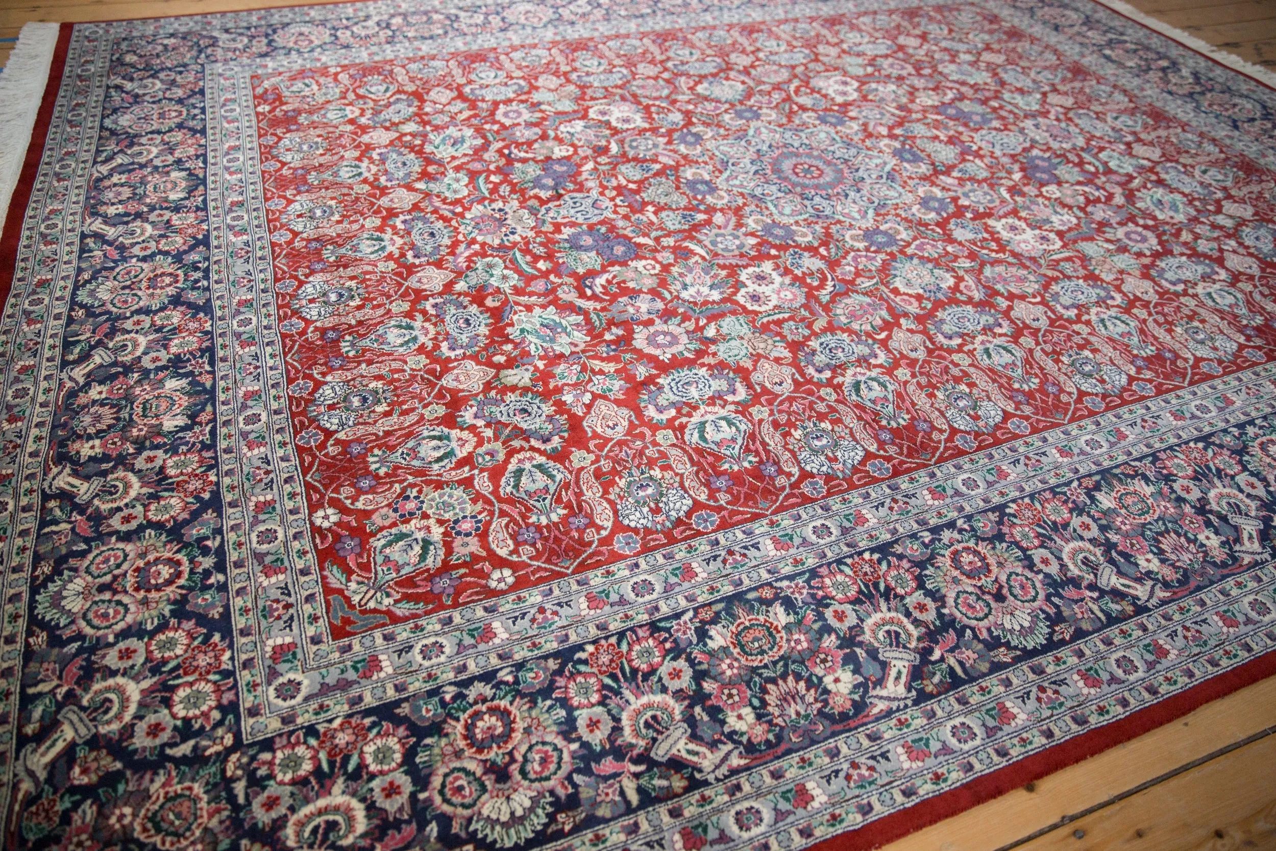 8x10 Vintage Pakistani Kashan Design Carpet