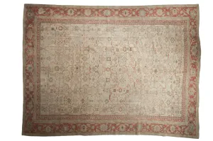 9.5x12.5 Vintage Distressed Anatolian Carpet