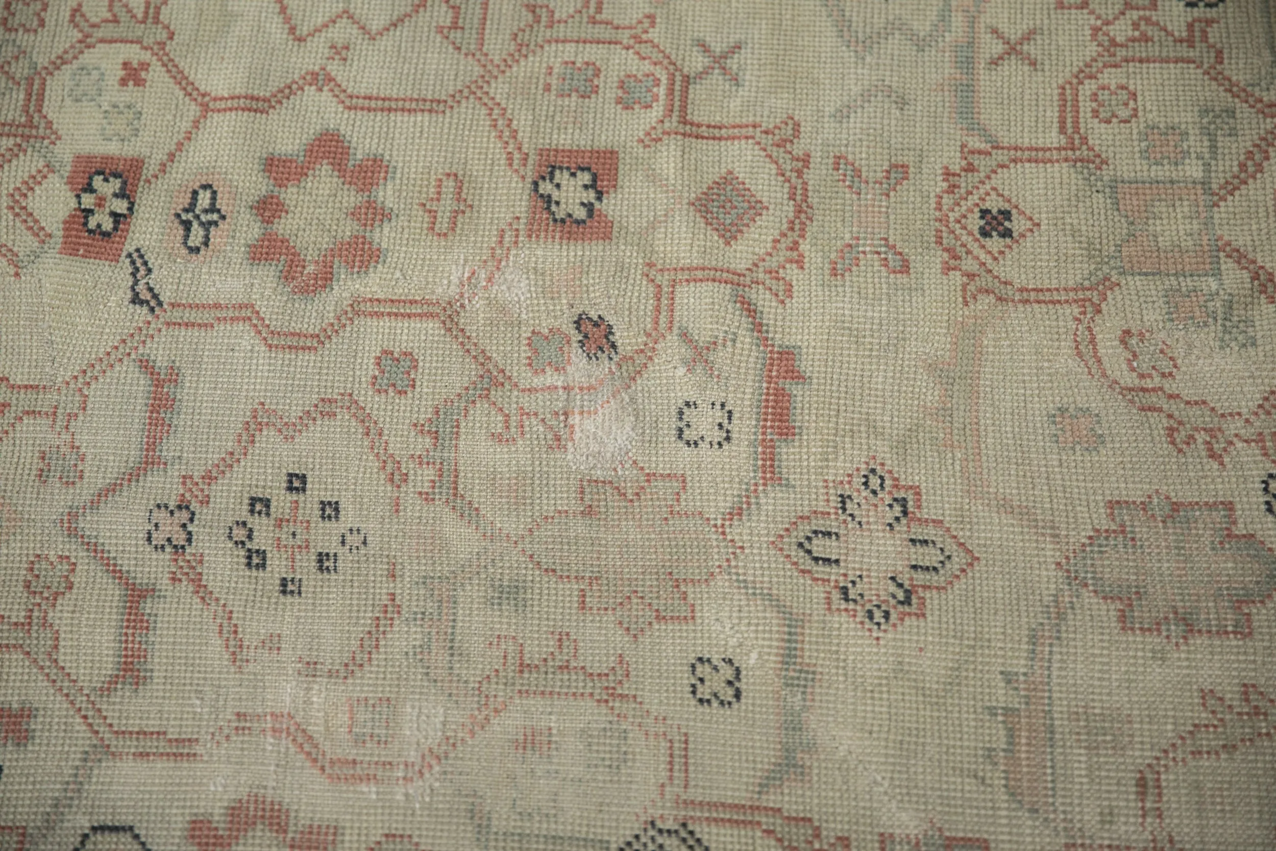 9.5x12.5 Vintage Distressed Anatolian Carpet