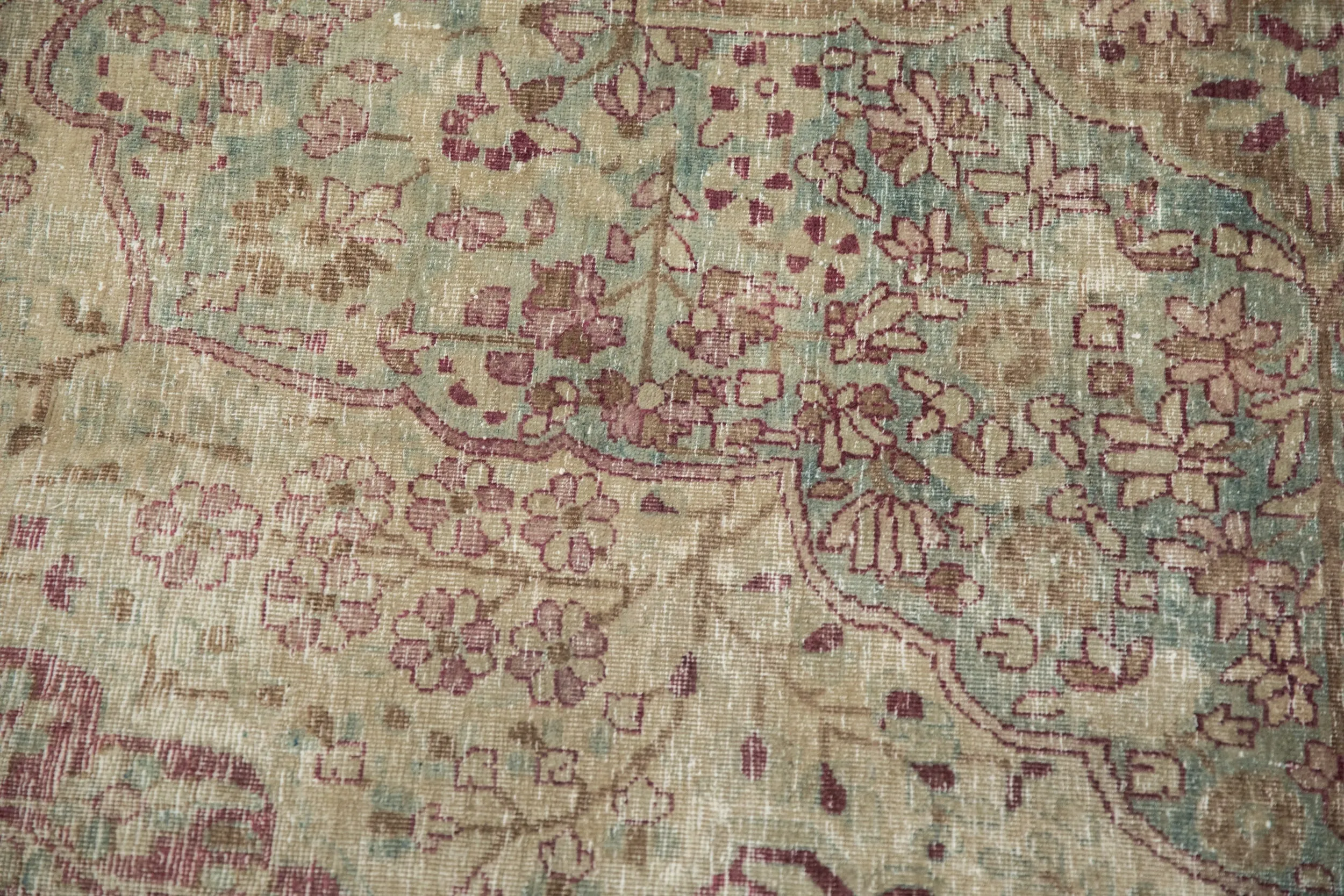 9.5x13 Antique Distressed Kerman Carpet
