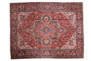 9.5x13 Vintage Ahar Carpet