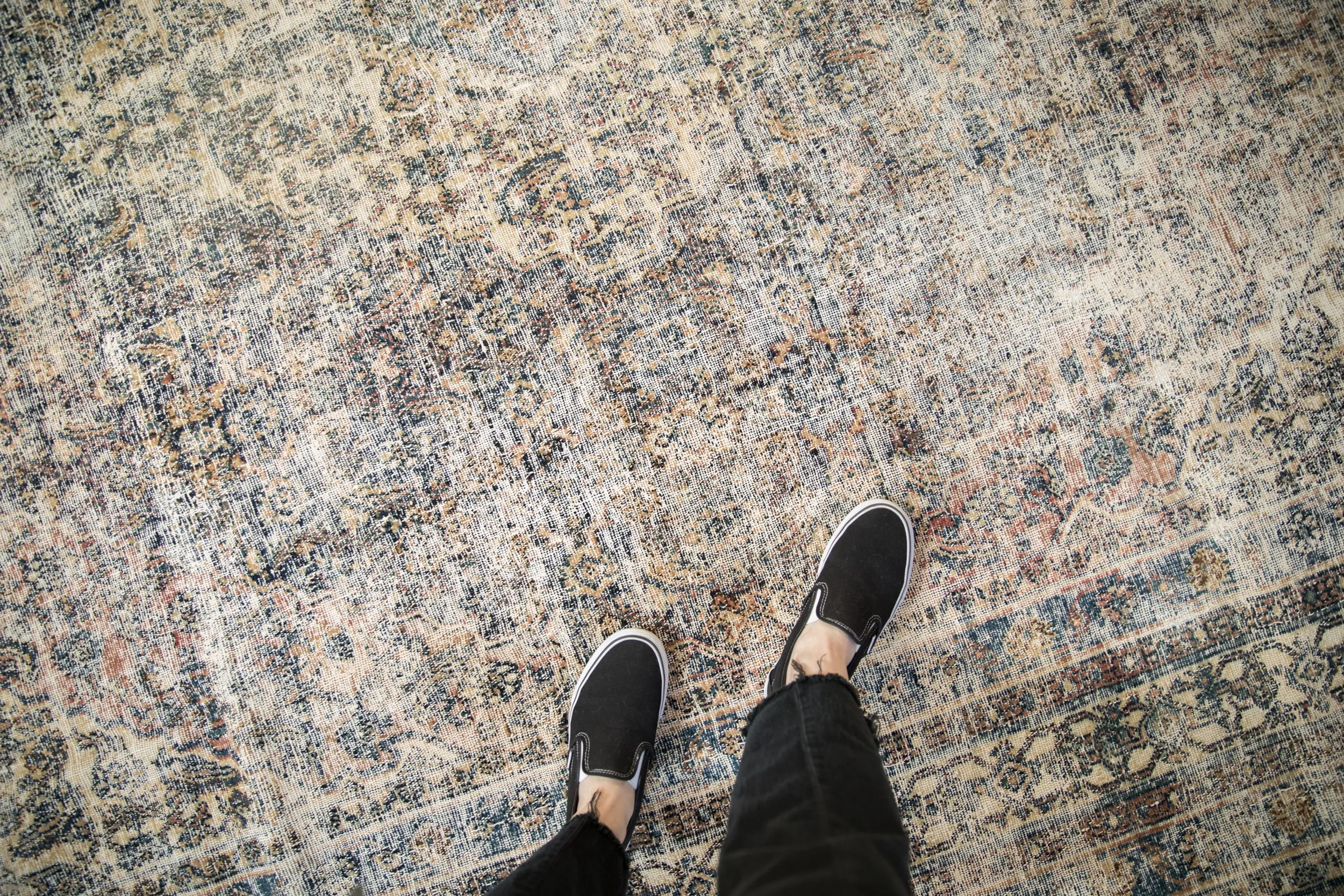 9x11.5 Vintage Distressed Bibikabad Carpet