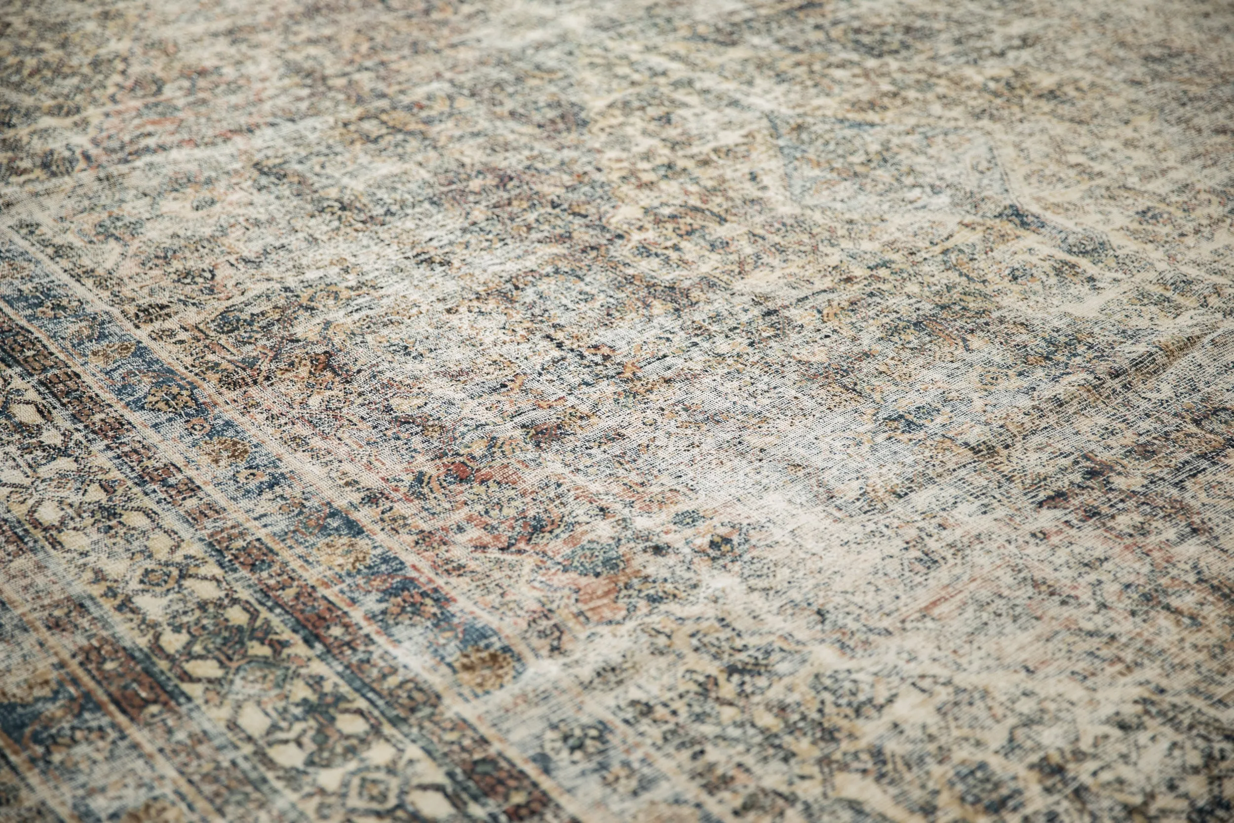 9x11.5 Vintage Distressed Bibikabad Carpet