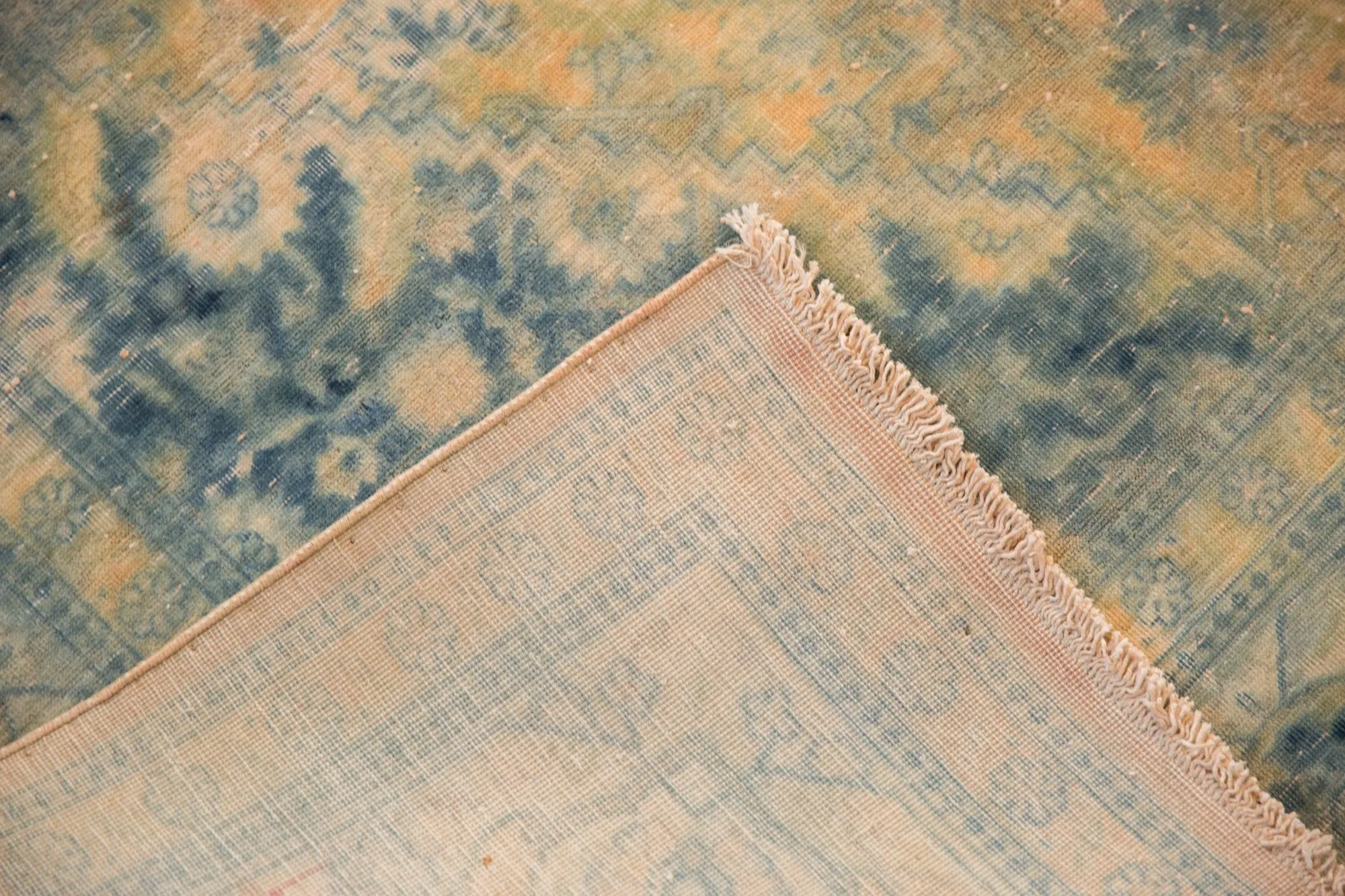 9x14.5 Vintage Distressed Bulgarian Herati Design Carpet