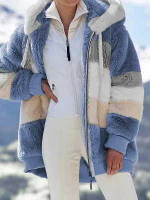 ACEWONDERS™ Women's Contrasting Lamb Wool Padded Coat