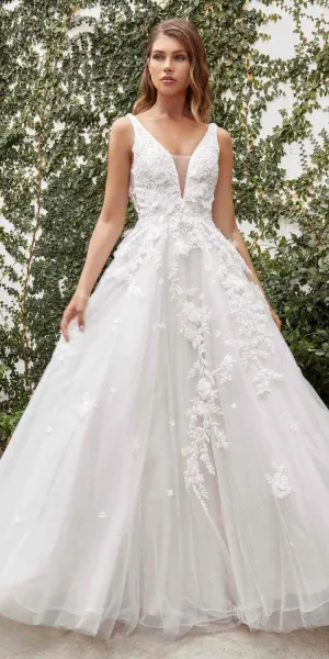 Andrea & Leo A1028W Gardenia A-Line Wedding Gown