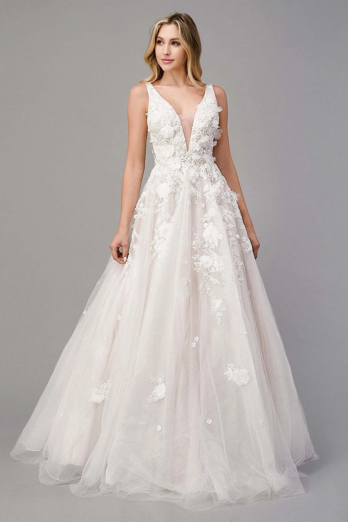 Andrea & Leo A1028W Gardenia A-Line Wedding Gown