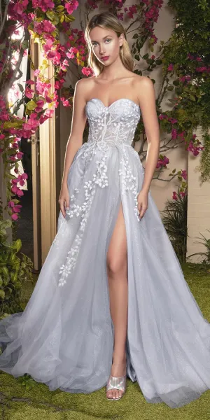 Andrea & Leo A1029 Angelonia Diamond Glitter Corset Gown