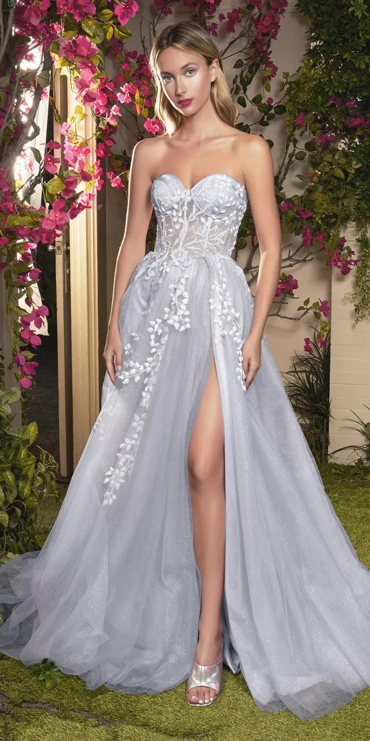 Andrea & Leo A1029 Angelonia Diamond Glitter Corset Gown