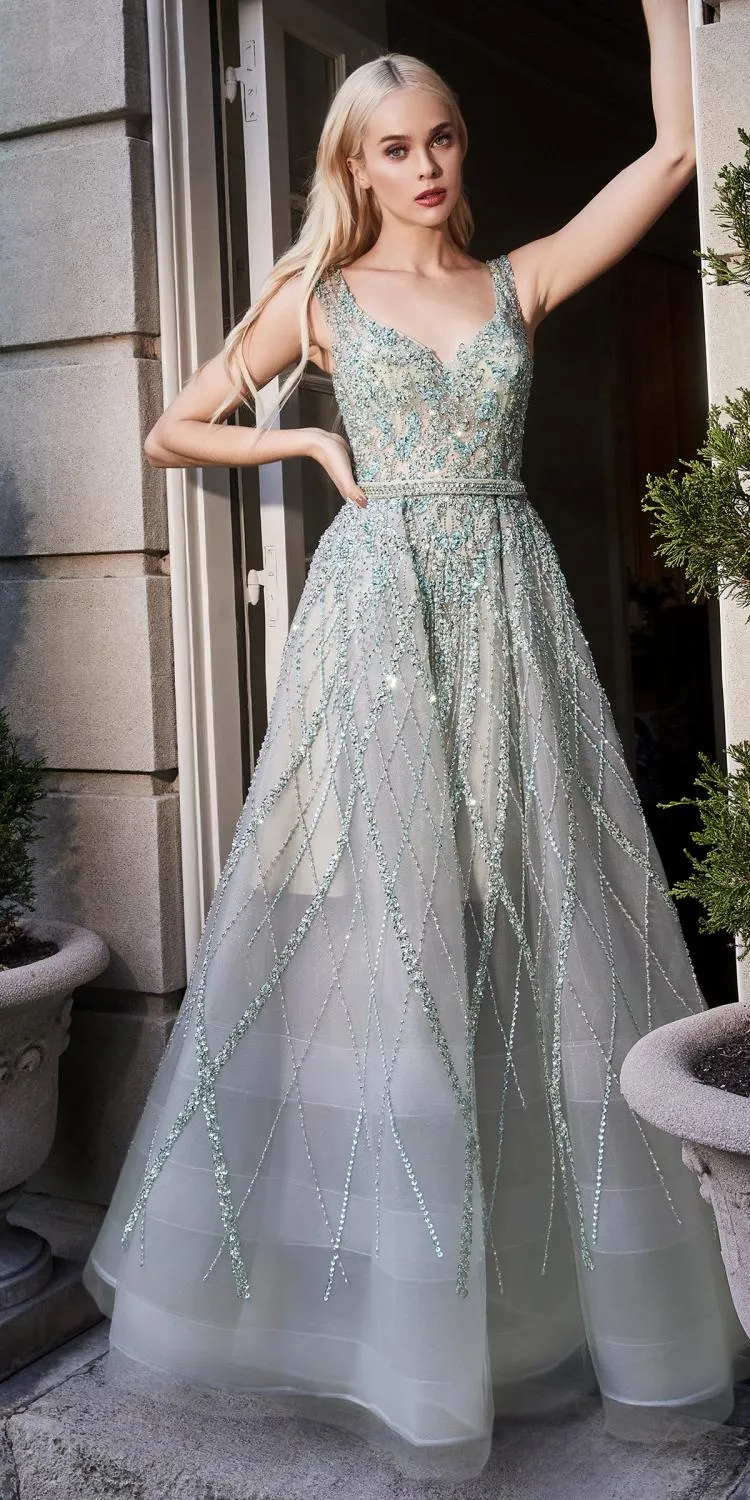 Andrea & Leo A1091 Gemma Jewel Beaded Ball Gown