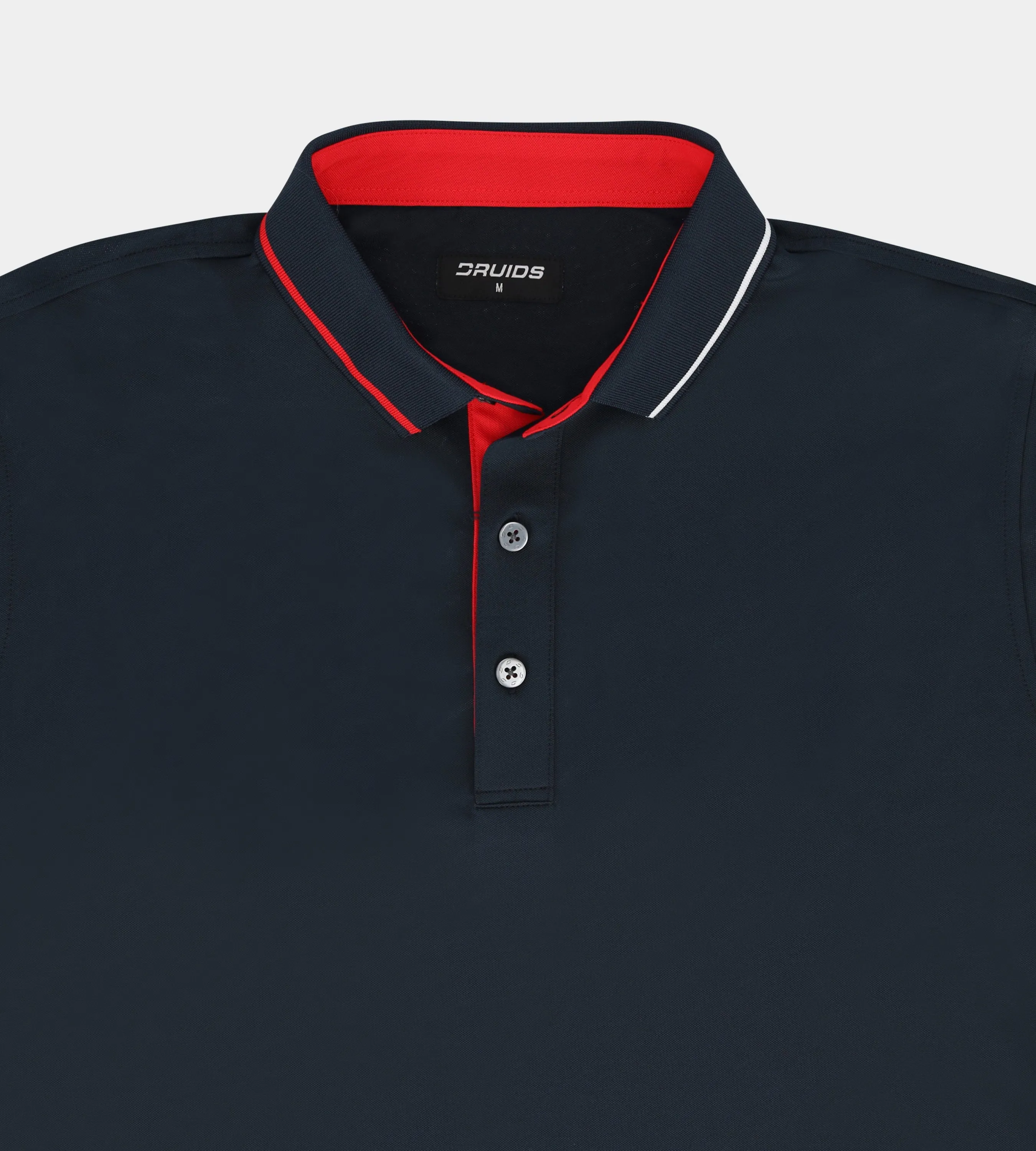 BAND LONG SLEEVE POLO - NAVY