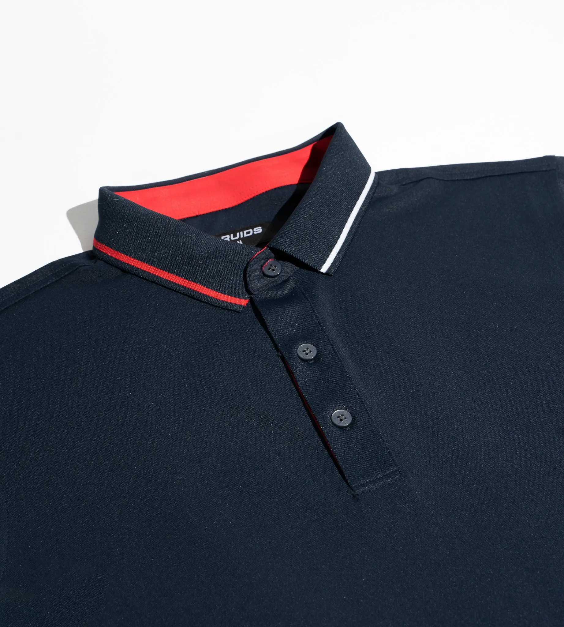 BAND LONG SLEEVE POLO - NAVY