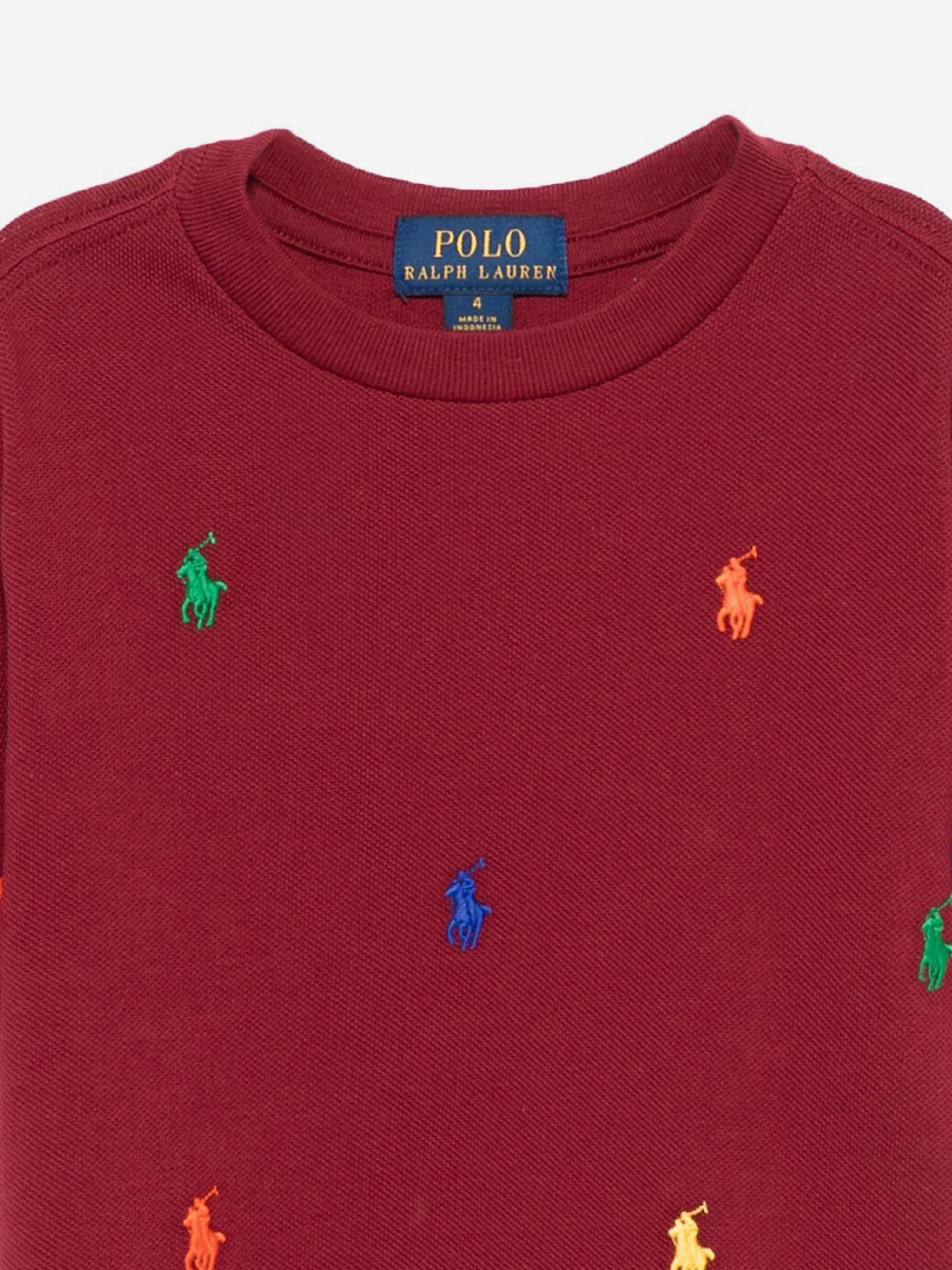 Boys Logo T-Shirt in Red