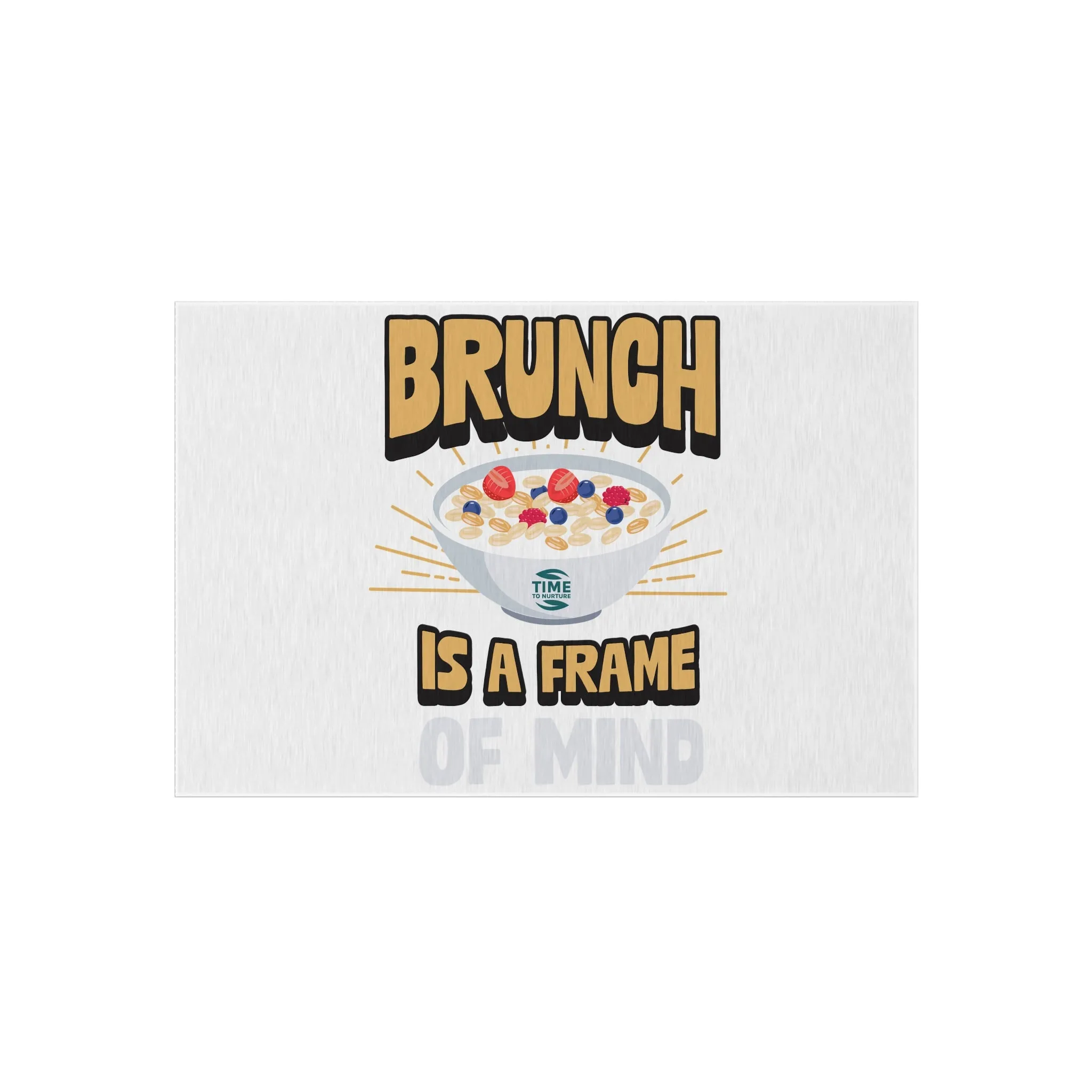 Brunch Vibes Outdoor Rug – Boho Chic Picnic Blanket & Patio Decor for Brunch Lovers, Retirees, and Summer Gatherings – Stylish Farmhouse Kitchen Mat & Frame of Mind Rug for Cozy Living