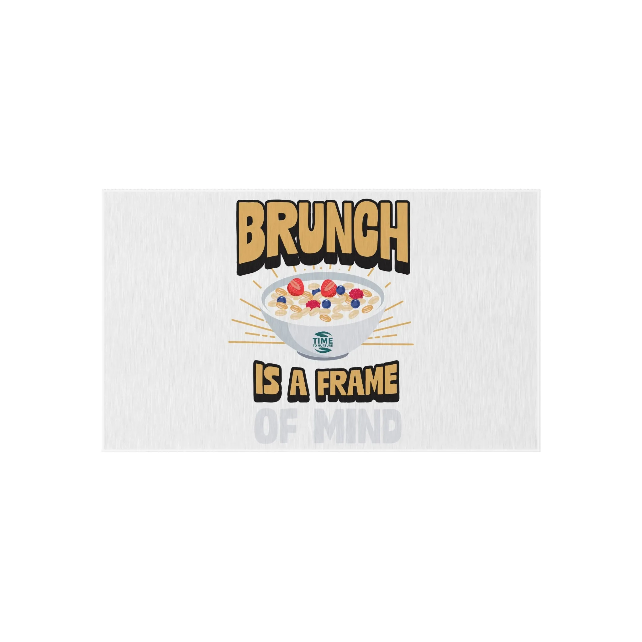 Brunch Vibes Outdoor Rug – Boho Chic Picnic Blanket & Patio Decor for Brunch Lovers, Retirees, and Summer Gatherings – Stylish Farmhouse Kitchen Mat & Frame of Mind Rug for Cozy Living
