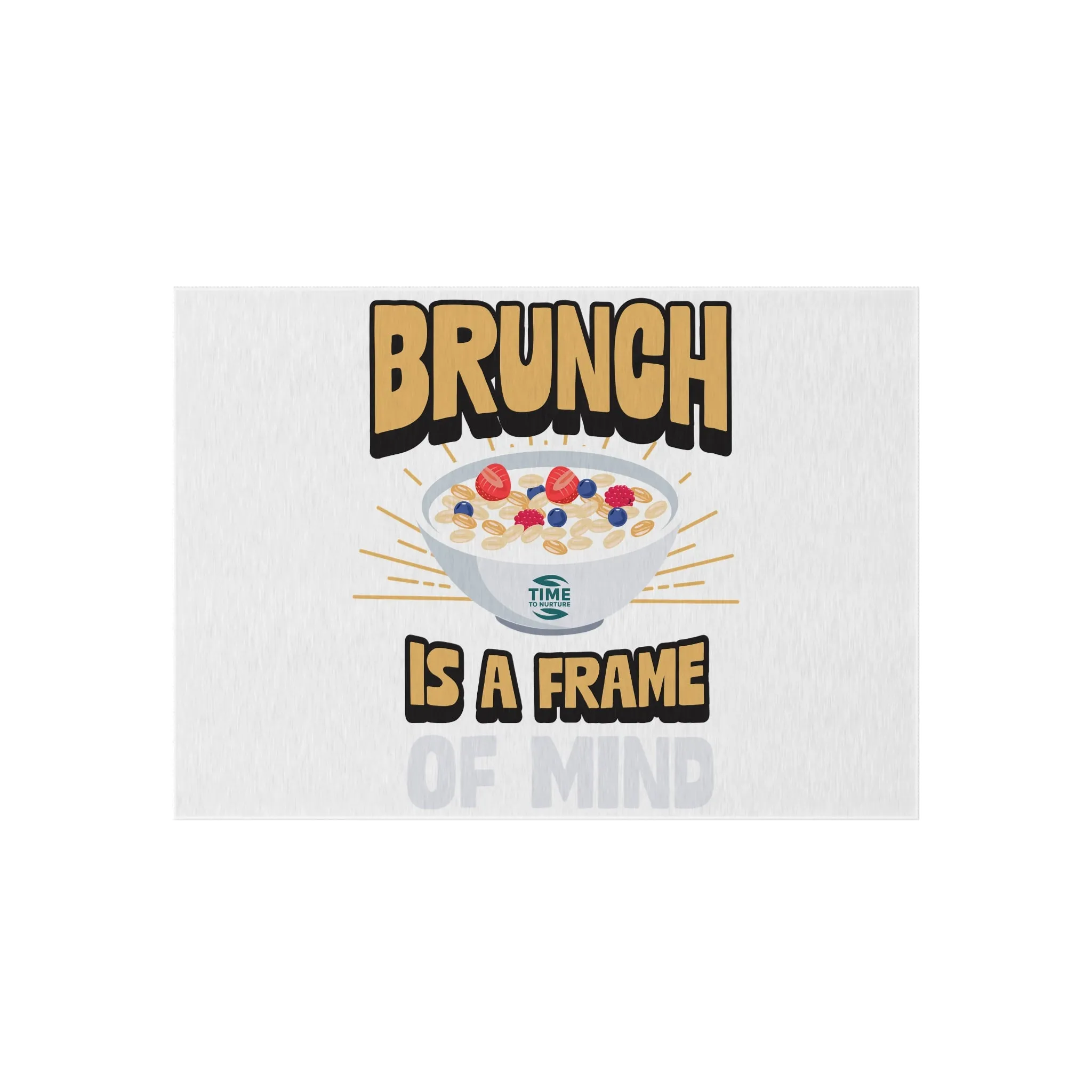 Brunch Vibes Outdoor Rug – Boho Chic Picnic Blanket & Patio Decor for Brunch Lovers, Retirees, and Summer Gatherings – Stylish Farmhouse Kitchen Mat & Frame of Mind Rug for Cozy Living