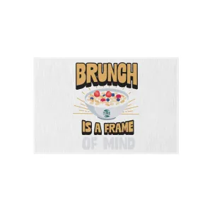 Brunch Vibes Outdoor Rug – Boho Chic Picnic Blanket & Patio Decor for Brunch Lovers, Retirees, and Summer Gatherings – Stylish Farmhouse Kitchen Mat & Frame of Mind Rug for Cozy Living