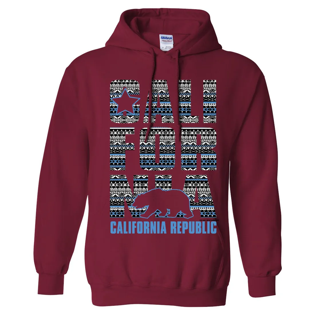 California Republic Tribal Aztec Sweatshirt Hoodie