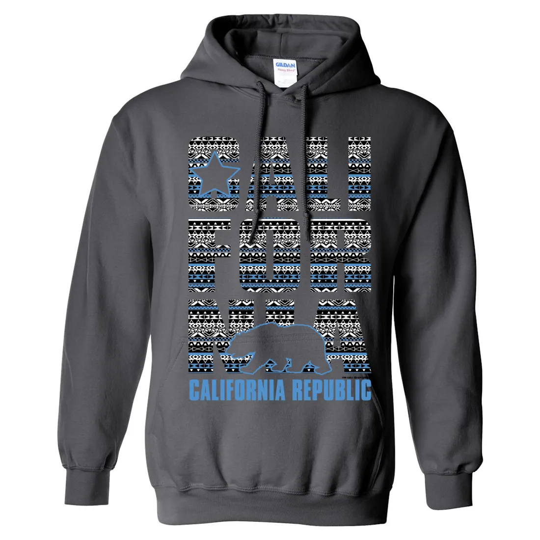 California Republic Tribal Aztec Sweatshirt Hoodie