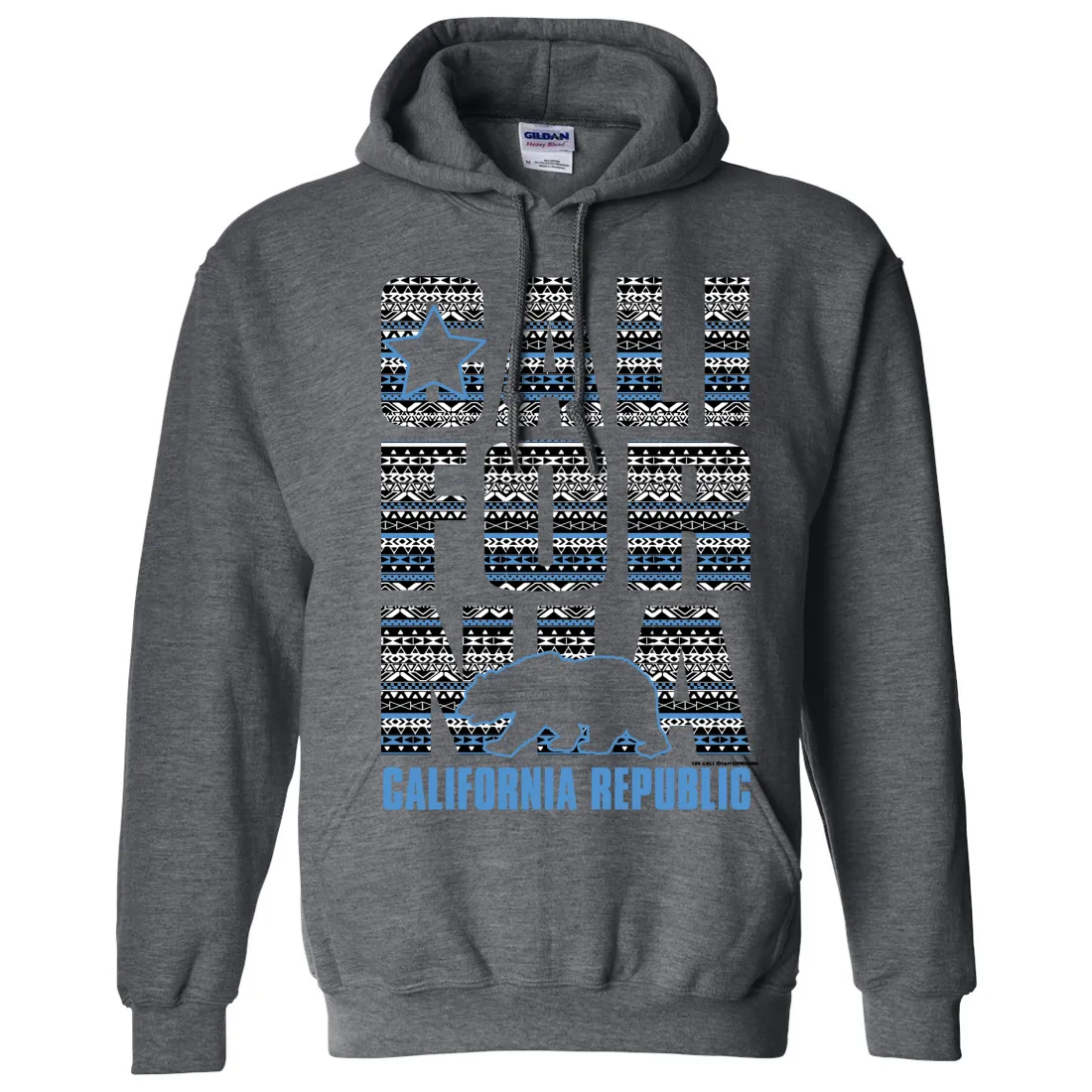 California Republic Tribal Aztec Sweatshirt Hoodie